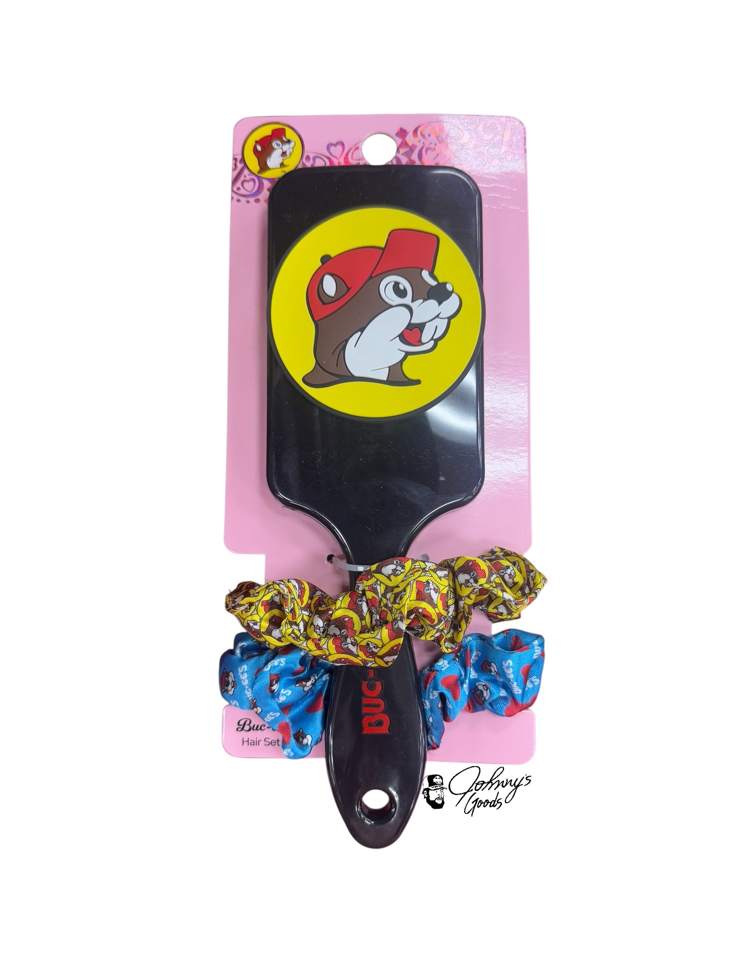 Buc-ee’s Hair Brush Logo and Scrunchie Combo