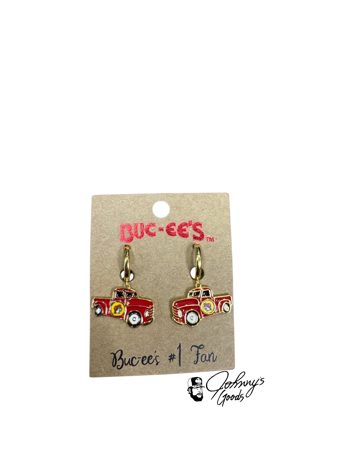 Buc-ee's Logo Earrings, Drop and Post