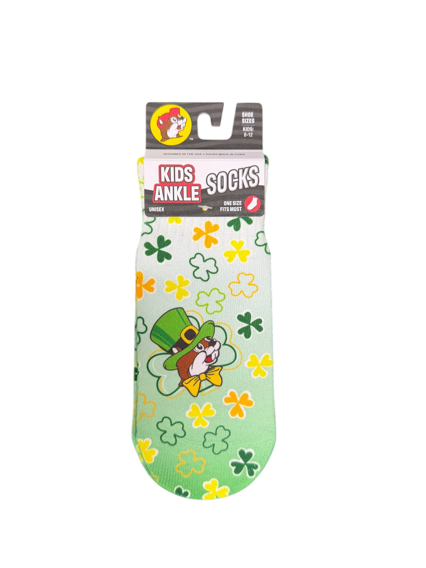 Buc-ee’s St. Patrick’s Day Socks – Kids & Adult | Crew & No-Show Styles 🍀