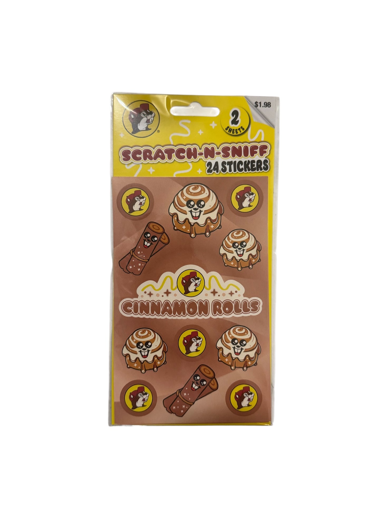 Buc-ee’s Scratch-N-Sniff Stickers 24ct