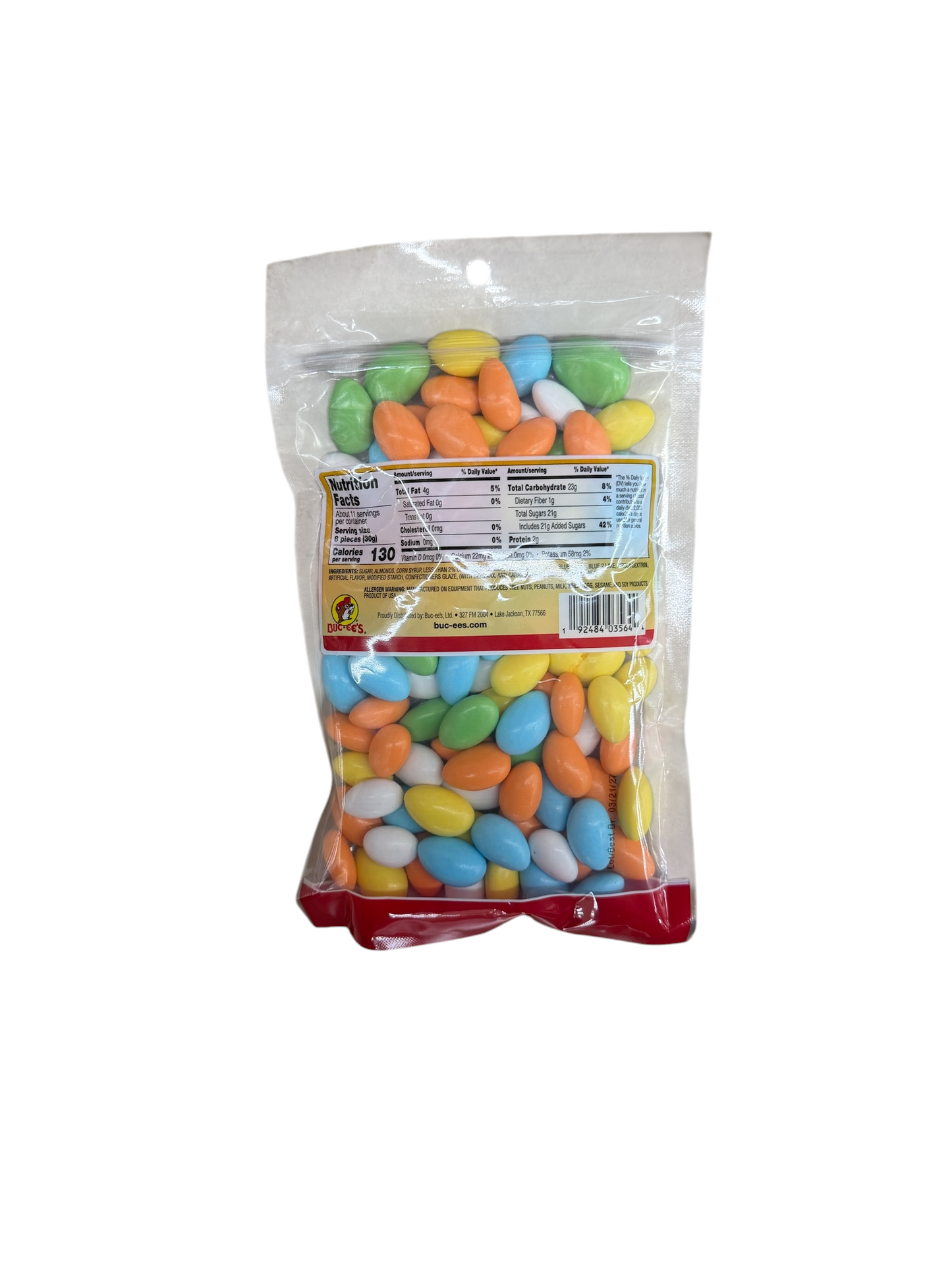 Buc-ee’s Assorted Jordan Almonds Candy Bag