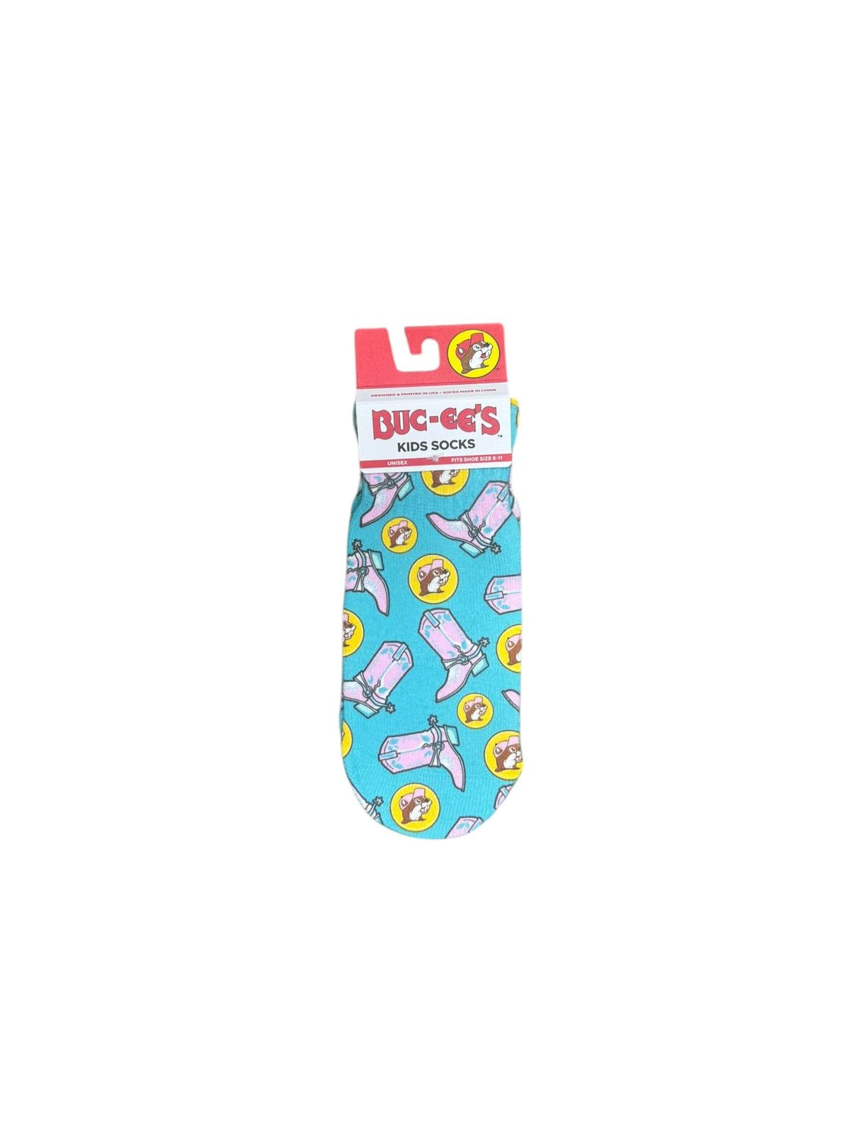 Buc-ee's Ankle Sublimated Kids Socks