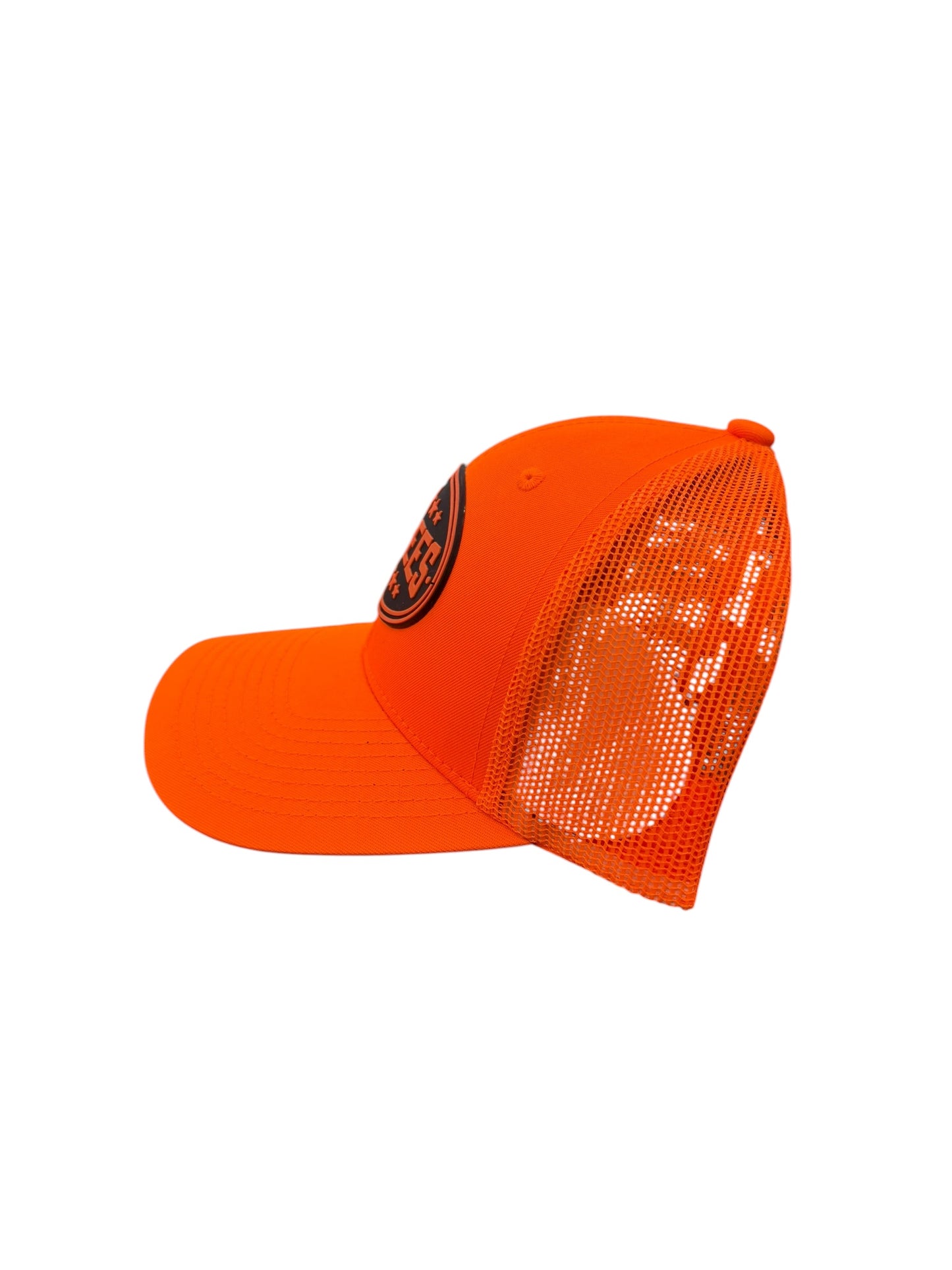 Buc-ee’s High-Visibility Orange Trucker Hat – Retro Logo Patch
