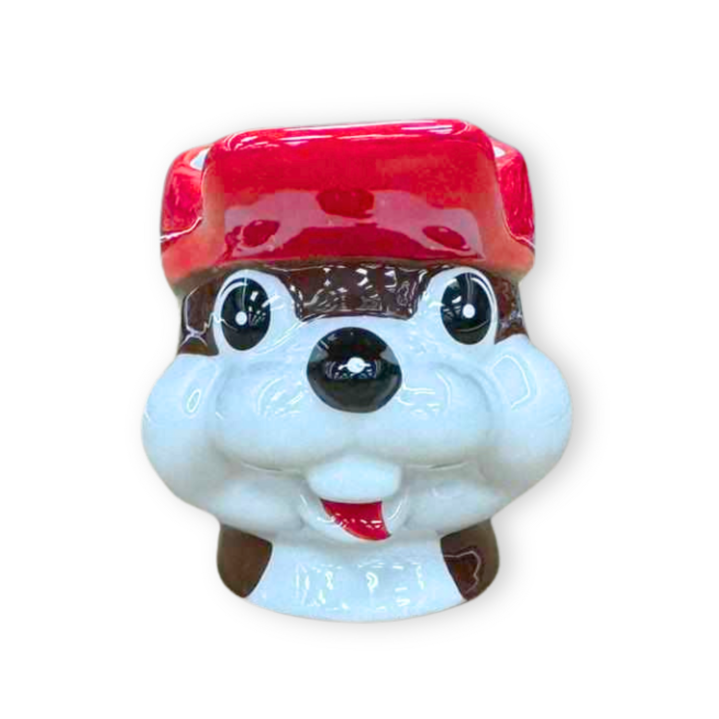 Buc-ee's Ceramic Mug, Novelty Beaver Face Mug, Buc-ee’s Branded Drinkware, Coffee Mug with 3D Design, Buc-ee’s Gift Mug