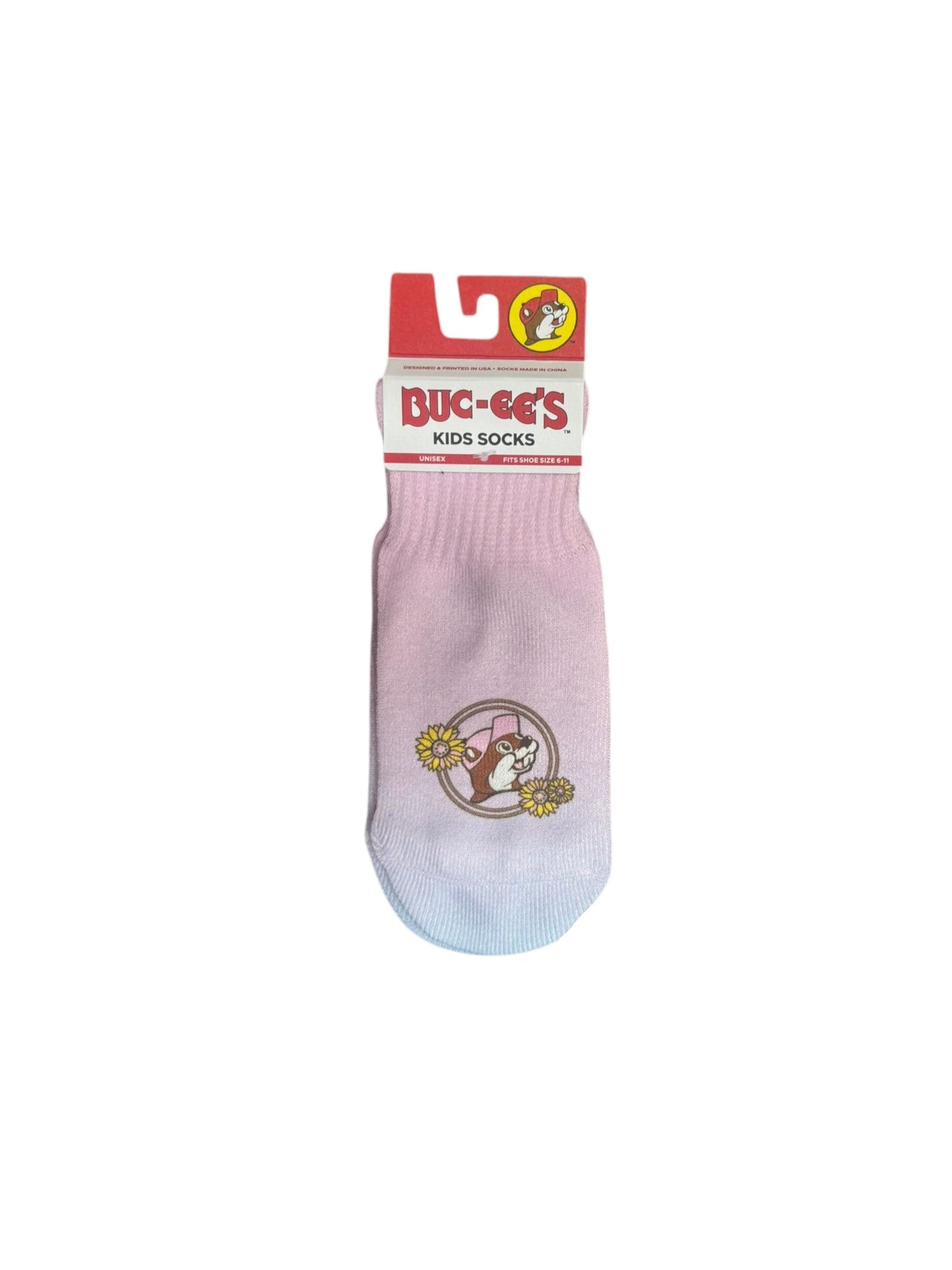 Buc-ee's Ankle Sublimated Kids Socks