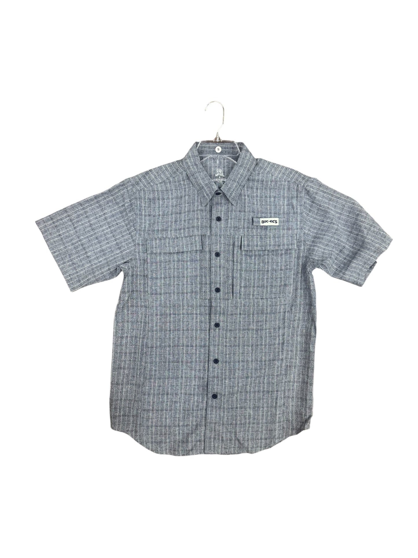 Buc-ee’s Men’s Fishing Button Down -Breathable-Quick Dry-50 UPF
