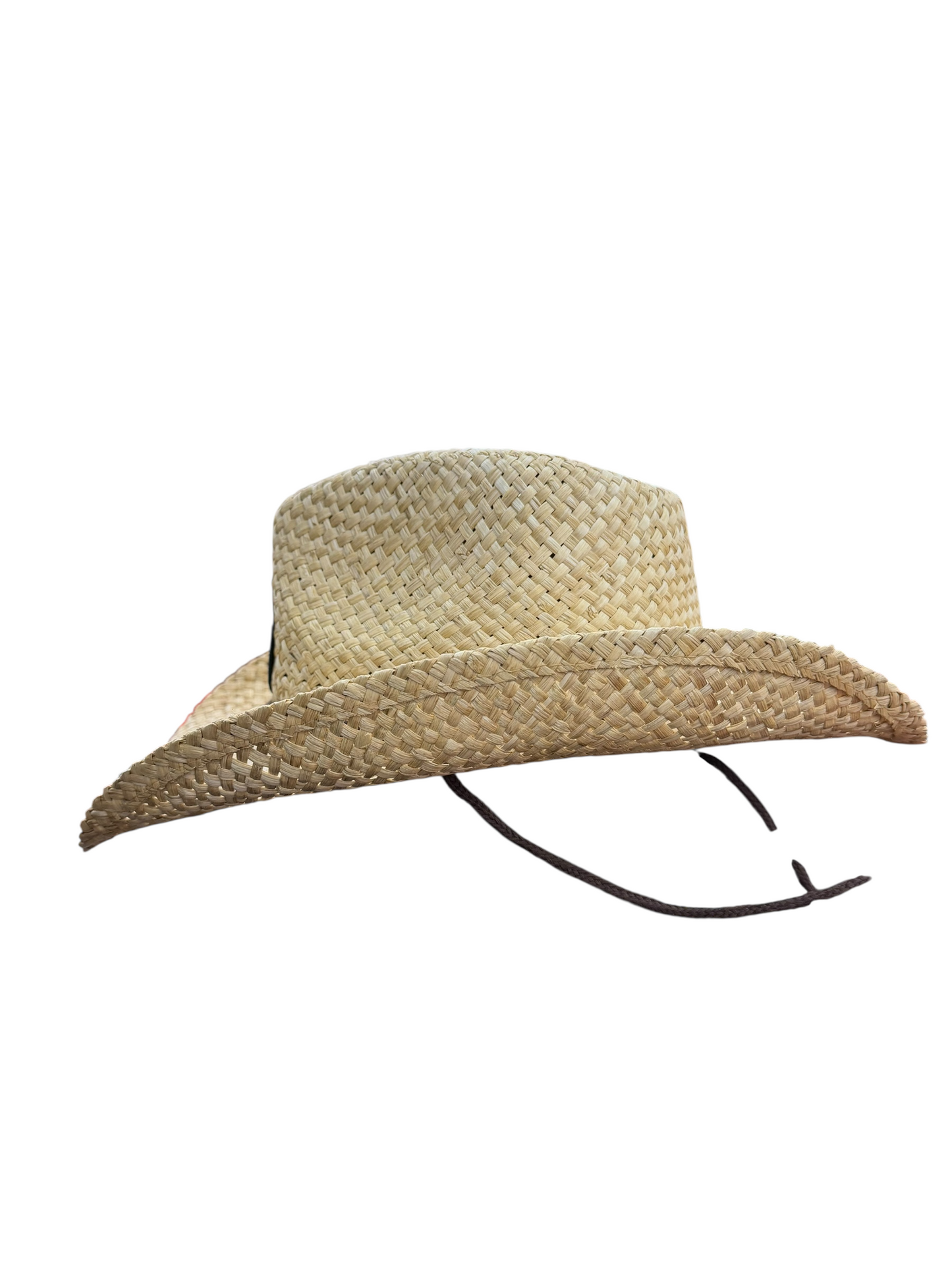 Buc-ee’s Straw Cowboy Hat – Woven Summer Western Hat with Chin Strap