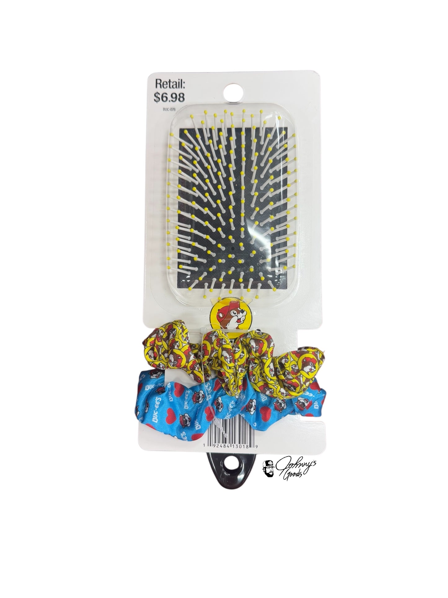 Buc-ee’s Hair Brush Logo and Scrunchie Combo