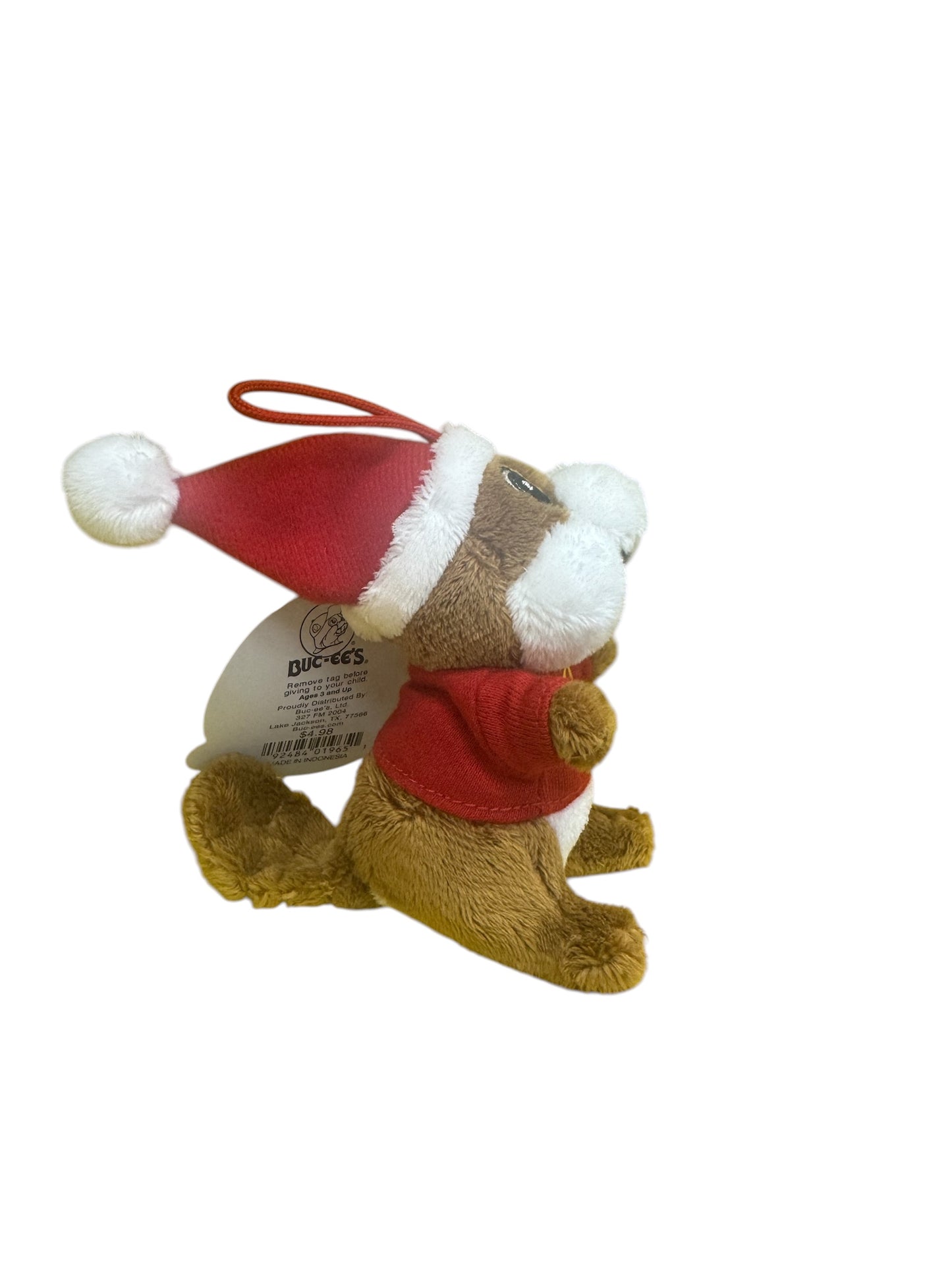 Buc-ee’s Christmas Beaver Plush Ornament – Holiday Edition