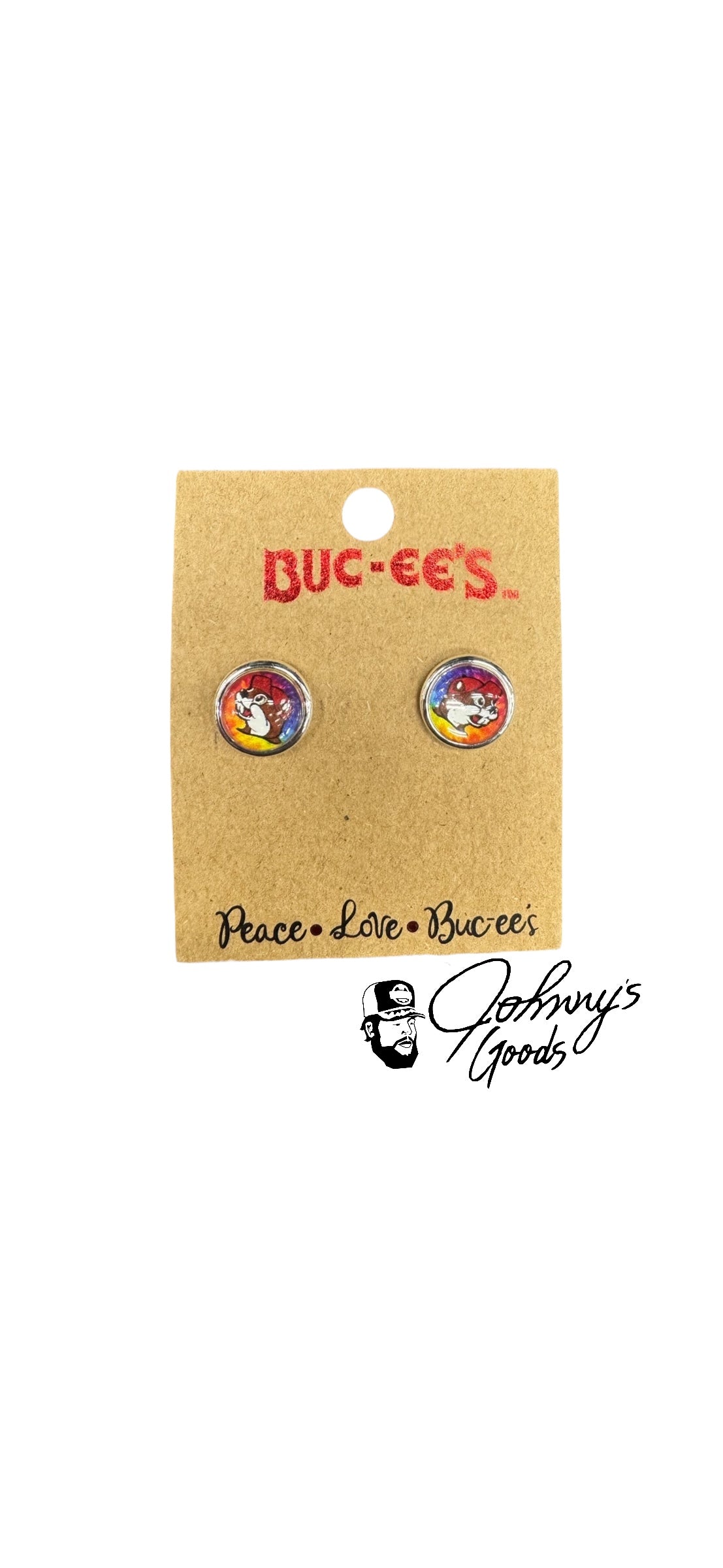 Buc-ee's Logo Earrings, Drop and Post