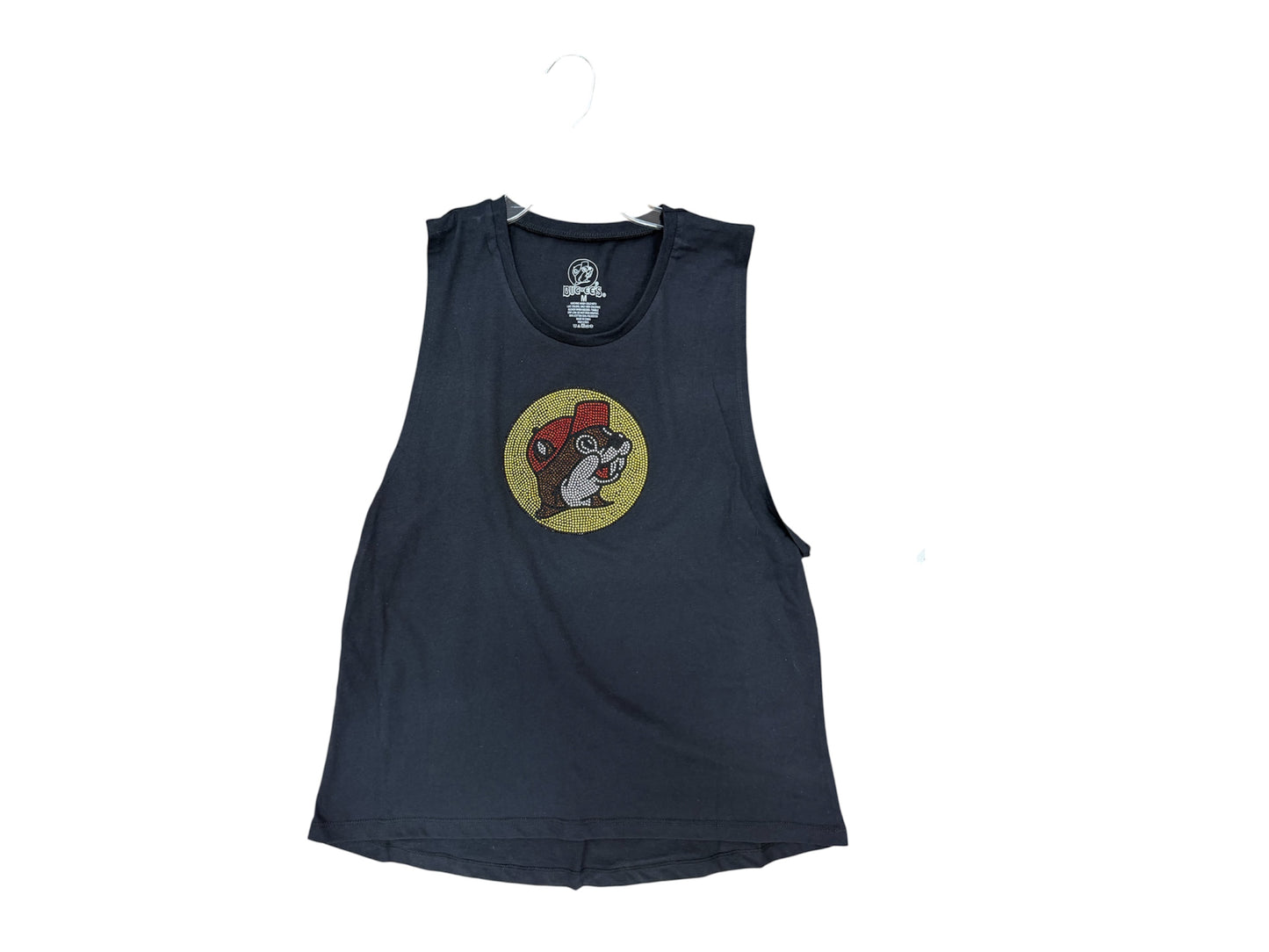 Buc-ee’s Women’s Black Tank Top – Classic Beaver Logo Summer Muscle Tank