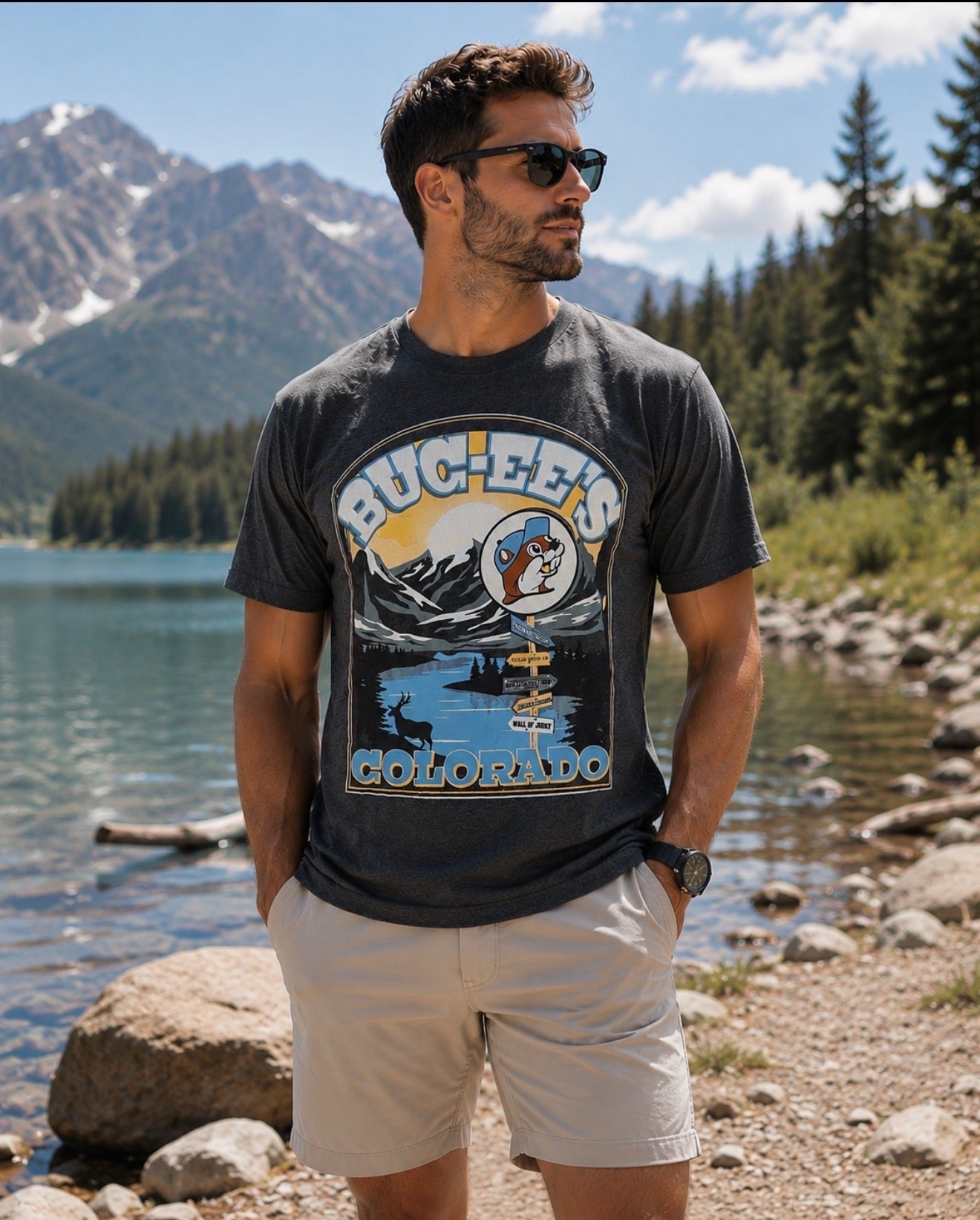 Buc-ee’s Colorado Scenic Graphic T-Shirt