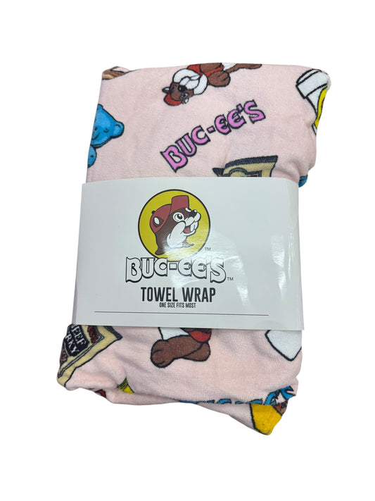 Buc-ee’s Pink Towel Wrap – One Size Fits Most