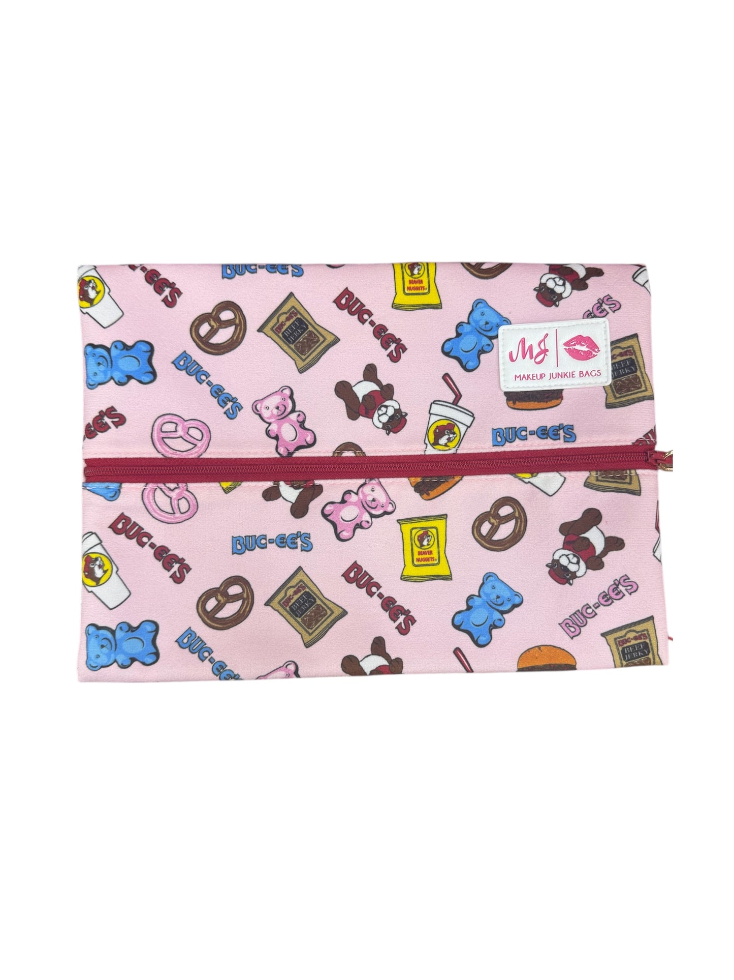 Buc-ee’s “Makeup Junkie Bags” Zipper Logo