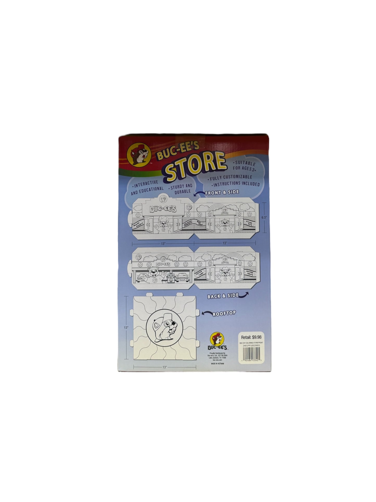 Buc-ee’s Coloring Books and Activities- Colors/Markers not included