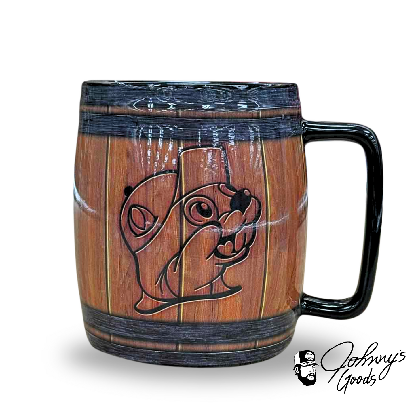 Rustic Mug, Buc-ee's Collectible Mug, Texas Mug, Wooden Barrel Mug, Buc-ee's Drinkware