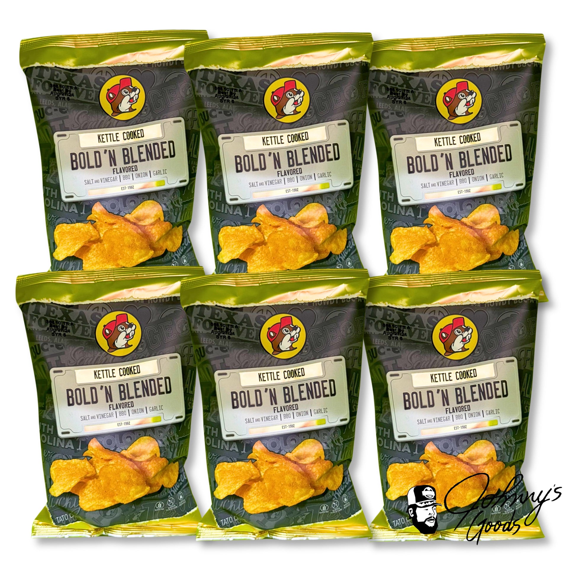 Buc-ee's Kettle Cooked Potato Chips Flavored buc ees buc ee's bucees buccees buc-ees