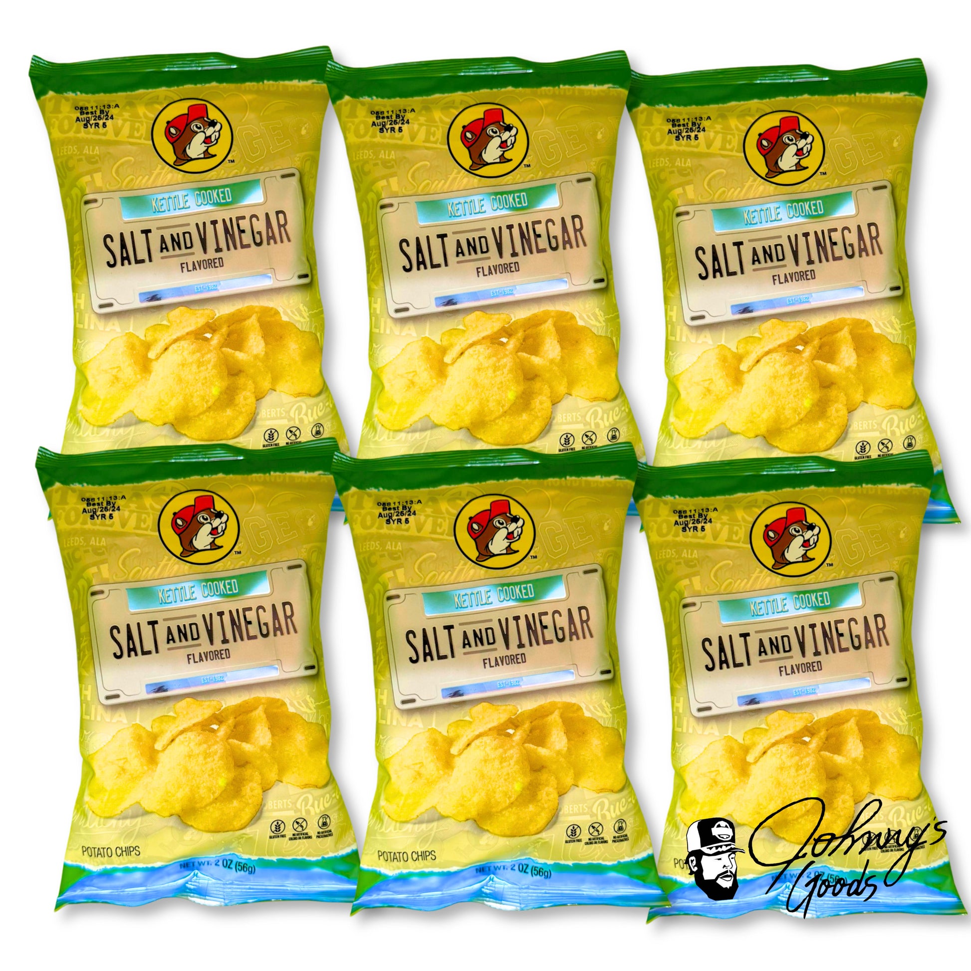 Buc-ee's Kettle Cooked Potato Chips Flavored buc ees buc ee's bucees buccees buc-ees