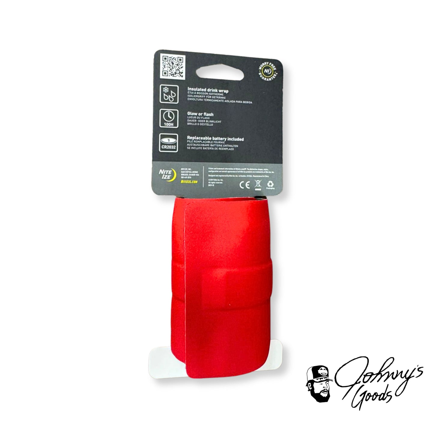 Buc-ee's Nite Ize SlapLit Insulated LED Red Drink Wrap buc ees buc ee's bucees buccees buc-ees