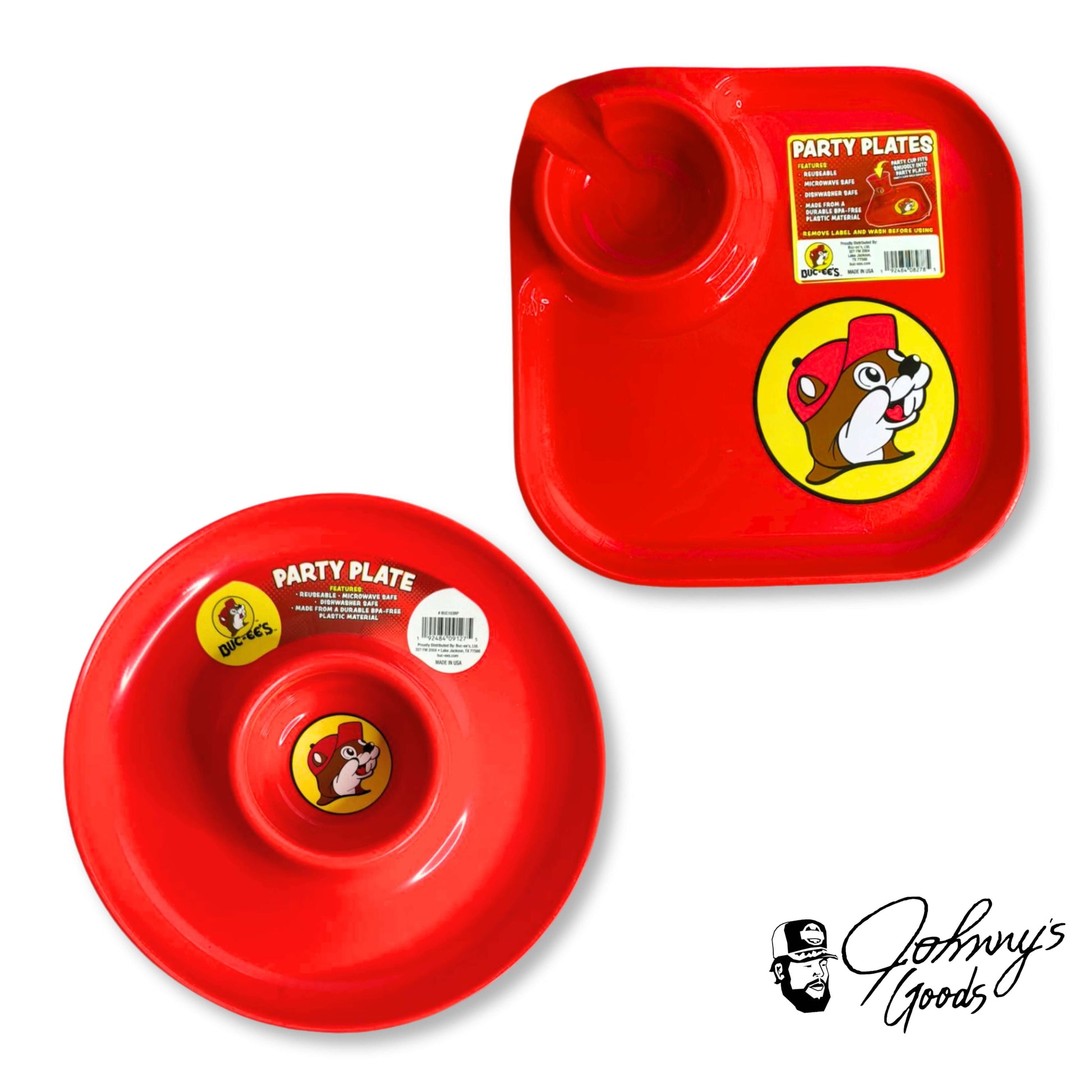 Buc-ee's Plastic Party Plate buccees