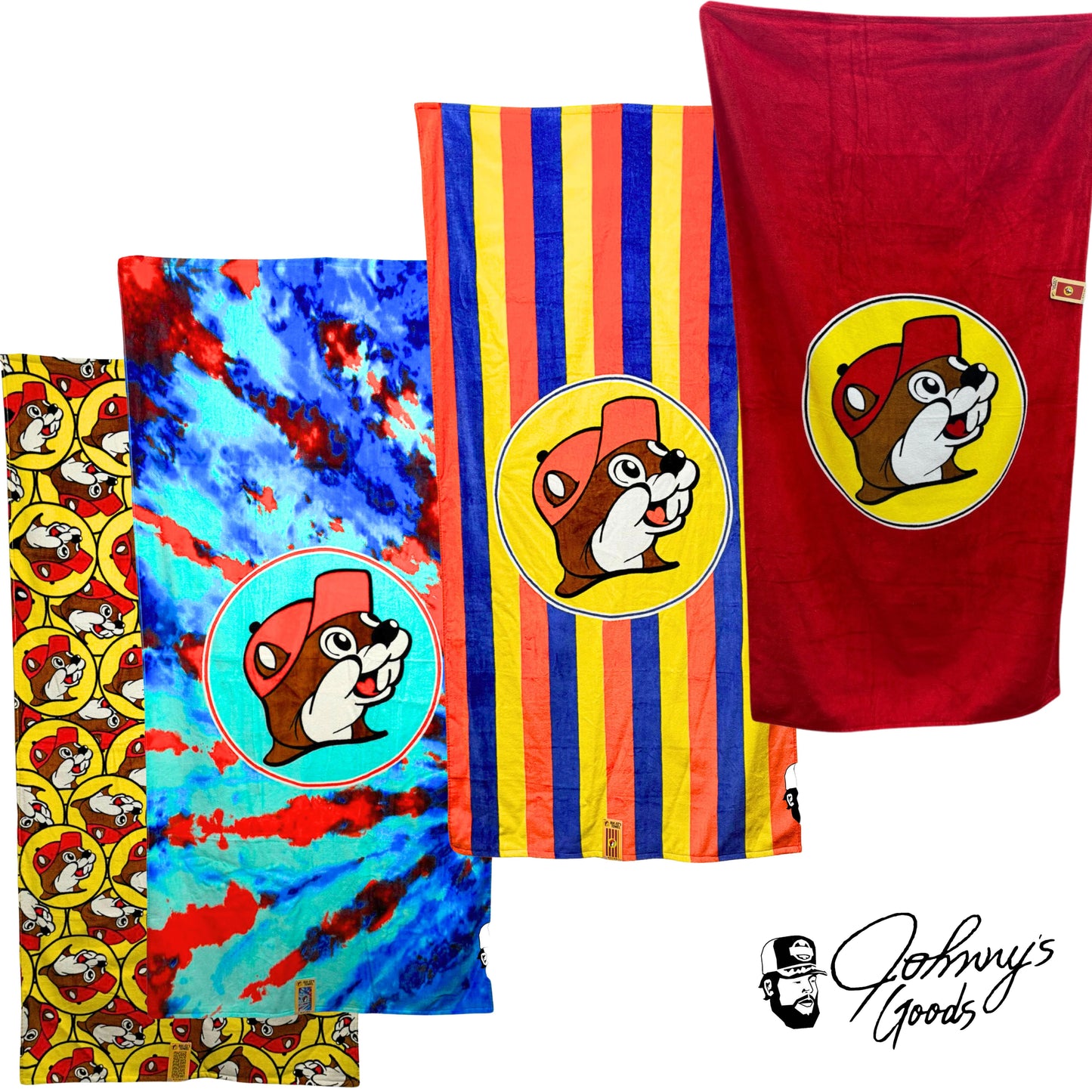 Buc-ee's 2025 Towel – 100% Cotton, Soft & Absorbent, Available Sizes (35 in x 70 in) & (32 in x 64 in)