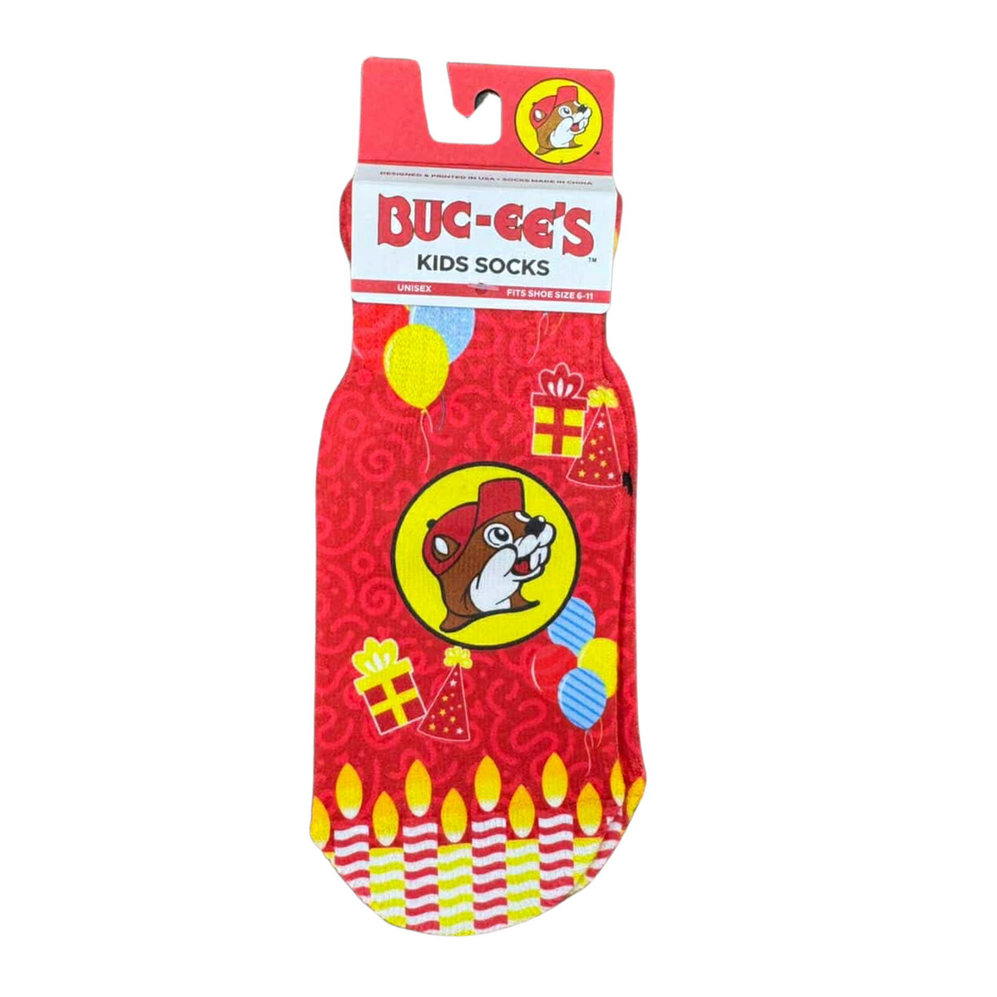 Buc-ee's Ankle Sublimated Kids Socks