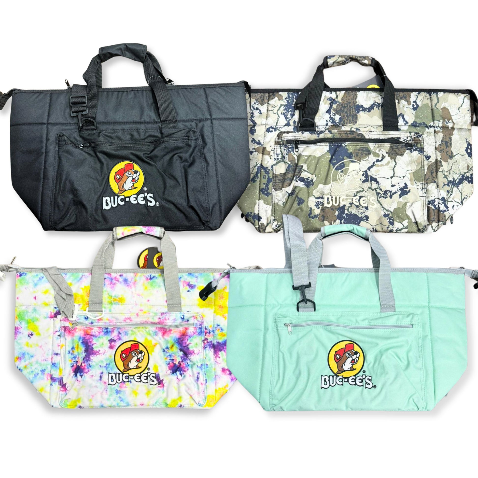 Buc-ee's 24 Can Cooler Bag, Portable Insulated Cooler Bag, 24 Can Soft-Sided Cooler, Buc-ee’s Cooler for Drinks, Buc-ee’s Branded Cooler Bag