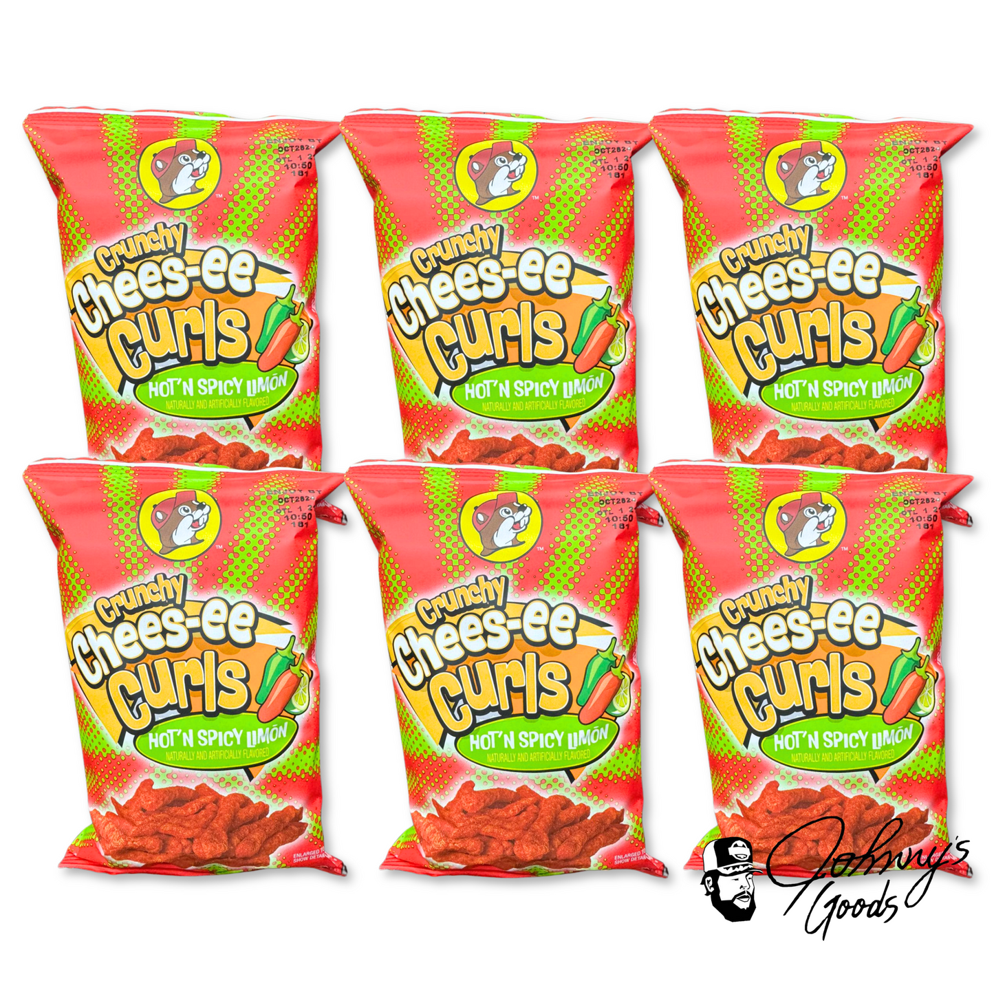 Buc-ee's Crunchy Chees-ee Curls – Hot N Spicy, Limón, & Original Flavors – Bold & Cheesy Snack