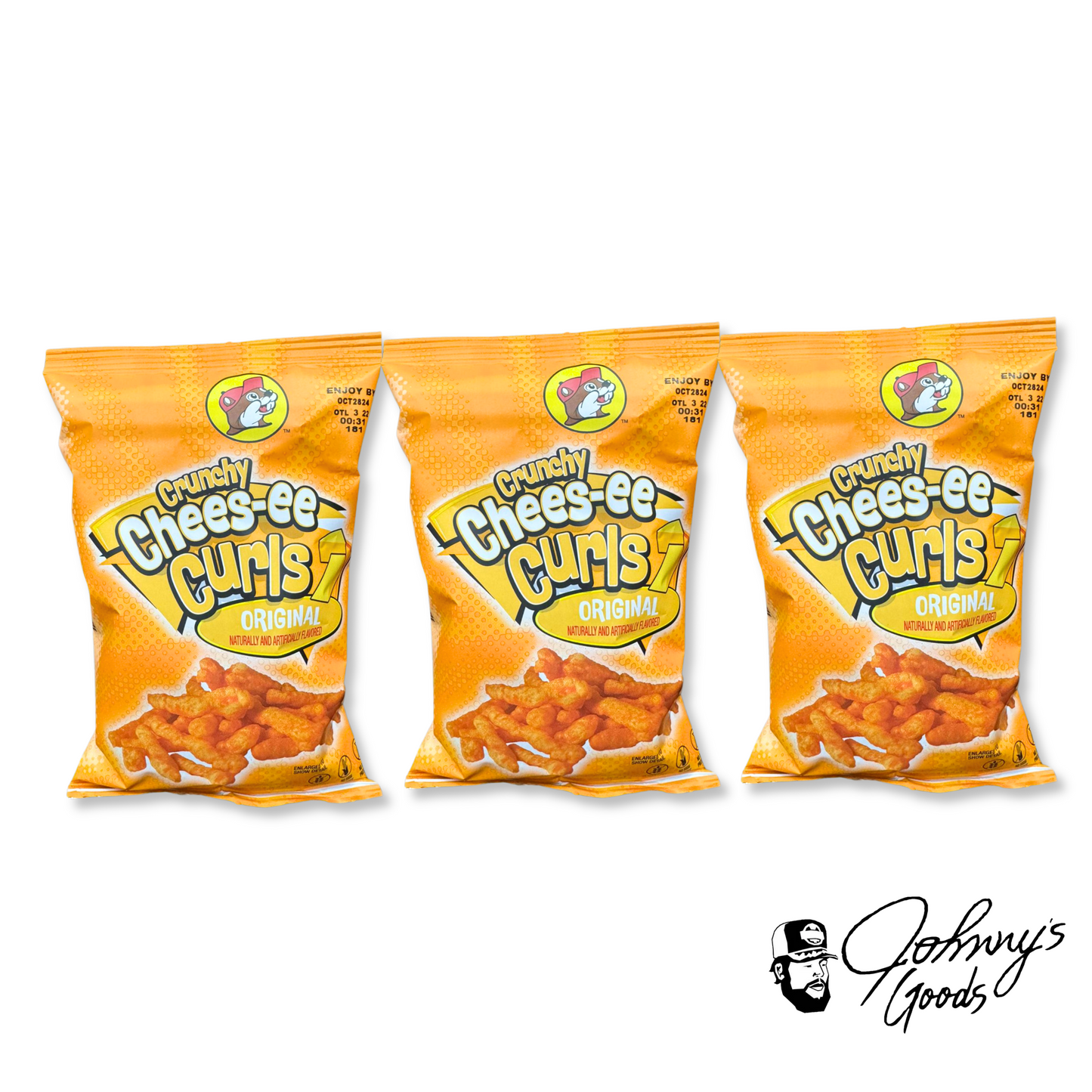 Buc-ee's Crunchy Chees-ee Curls – Hot N Spicy, Limón, & Original Flavors – Bold & Cheesy Snack