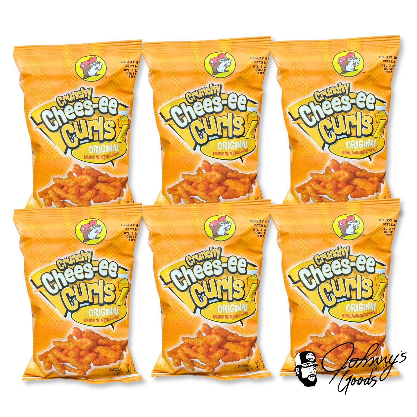 Buc-ee's Crunchy Chees-ee Curls – Hot N Spicy, Limón, & Original Flavors – Bold & Cheesy Snack