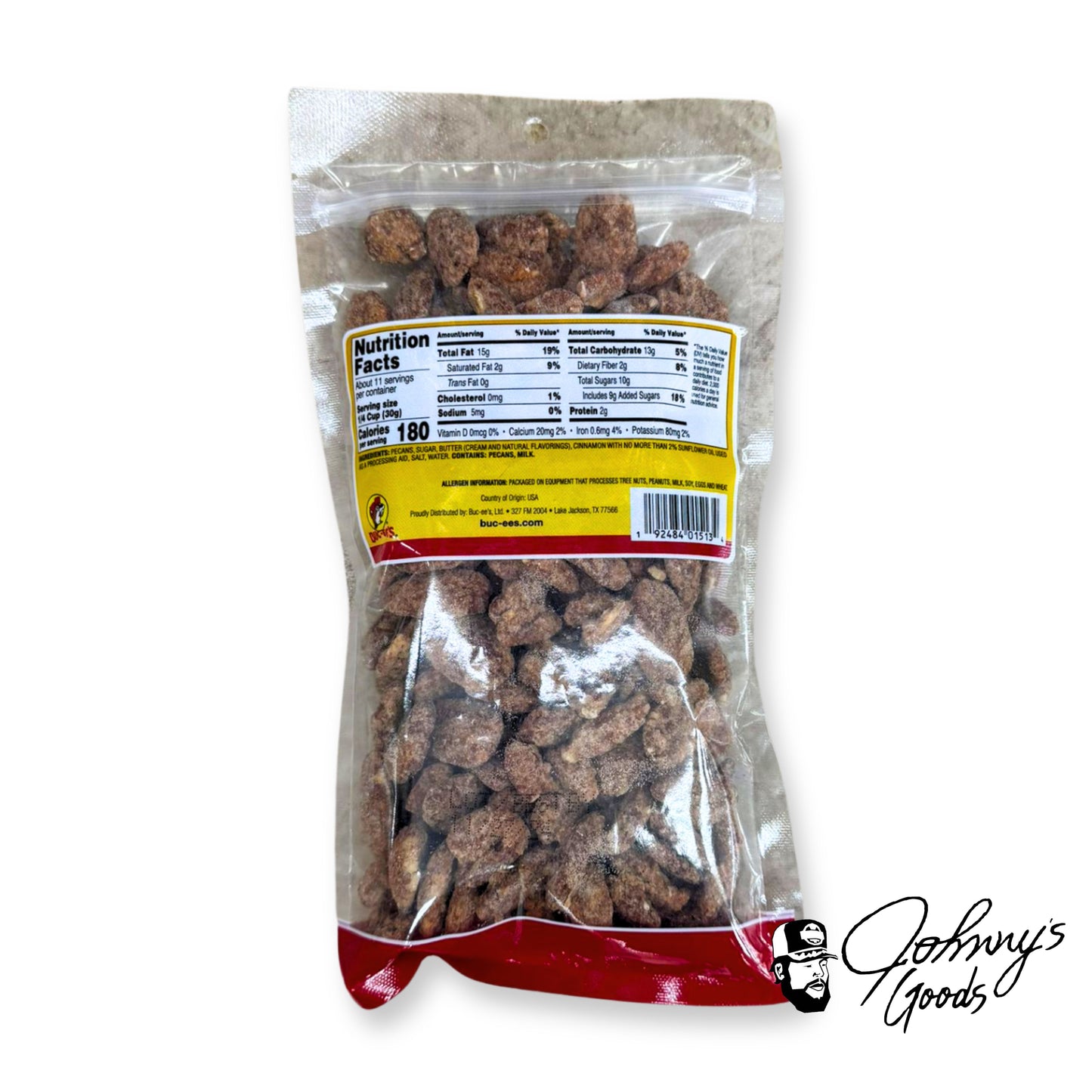 Glazed Pecan Snacks, 12oz Cinnamon Pecans, Sweet Cinnamon Pecans, Buc-ee's Gourmet Nuts, Spiced Pecan Treats