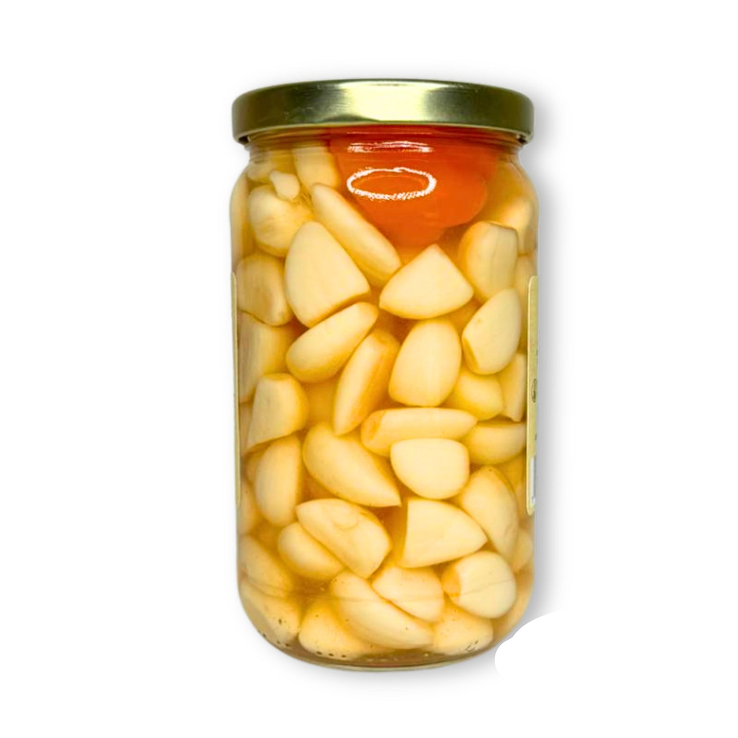 Spicy Food Gifts, Texas Spicy Garlic Snacks, Hot and Spicy Pickled Foods, Heat-Infused Pickled Garlic for Recipes, Habanero Pepper Infused Garlic