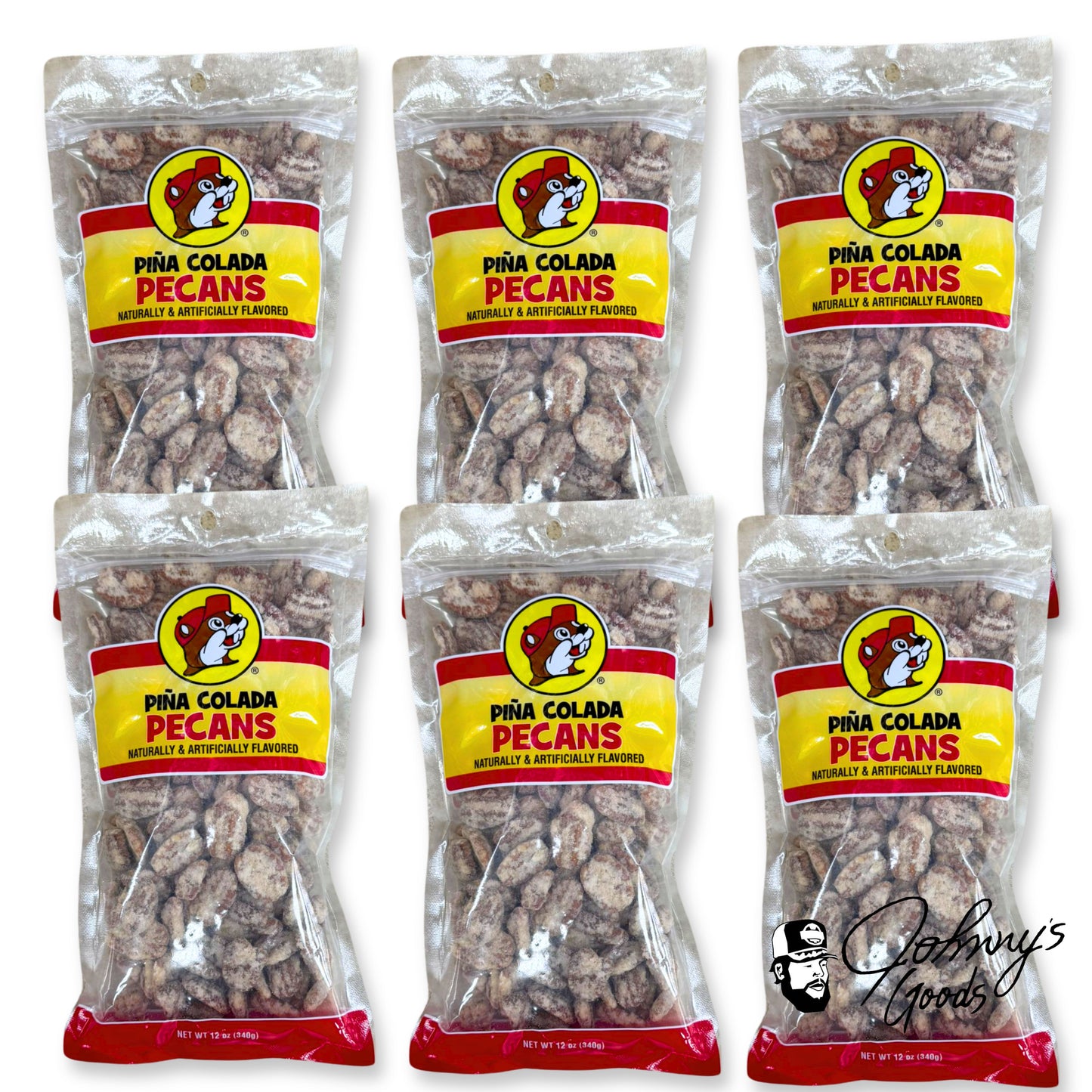 Buc-ee's Tropical Nuts, Island Flavor Pecans, Piña Colada Candy Nuts, Pecans with Pineapple and Coconut, Exotic Flavored Pecans