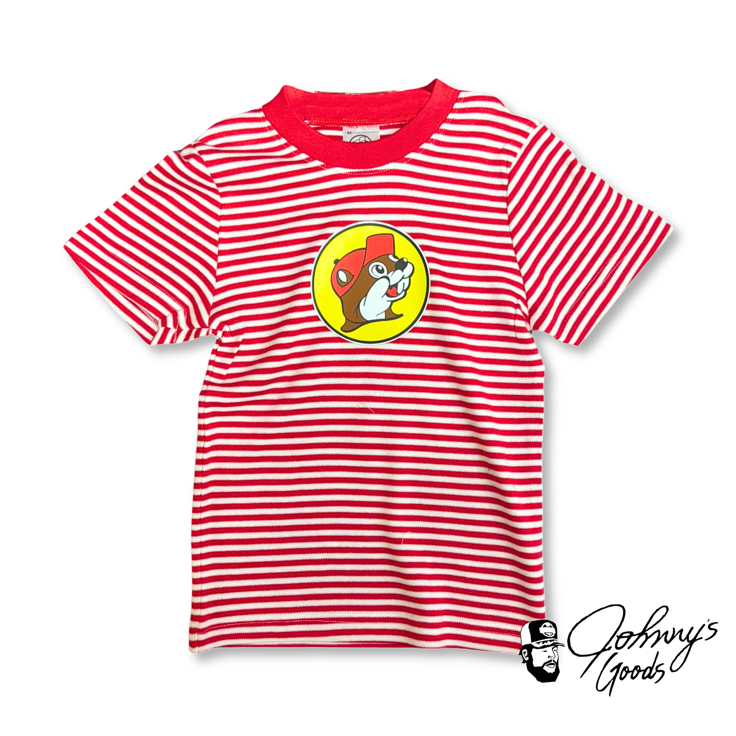 Buc-ee's Striped Short Sleeve Shirt