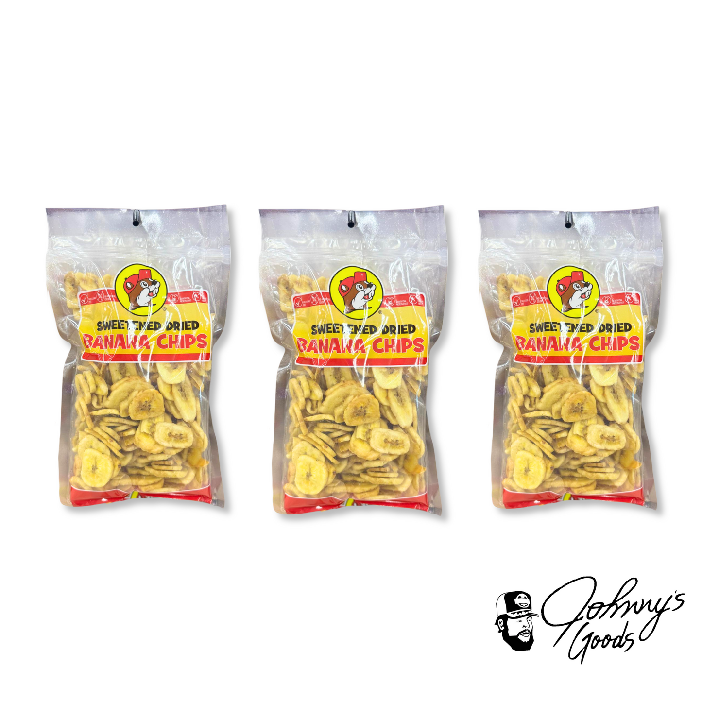 Fresh Packaged Banana Chips, Travel-Friendly Snack, Crispy Banana Treats, Gluten-Free Banana Chips, Buc-ee’s Fruit Snacks