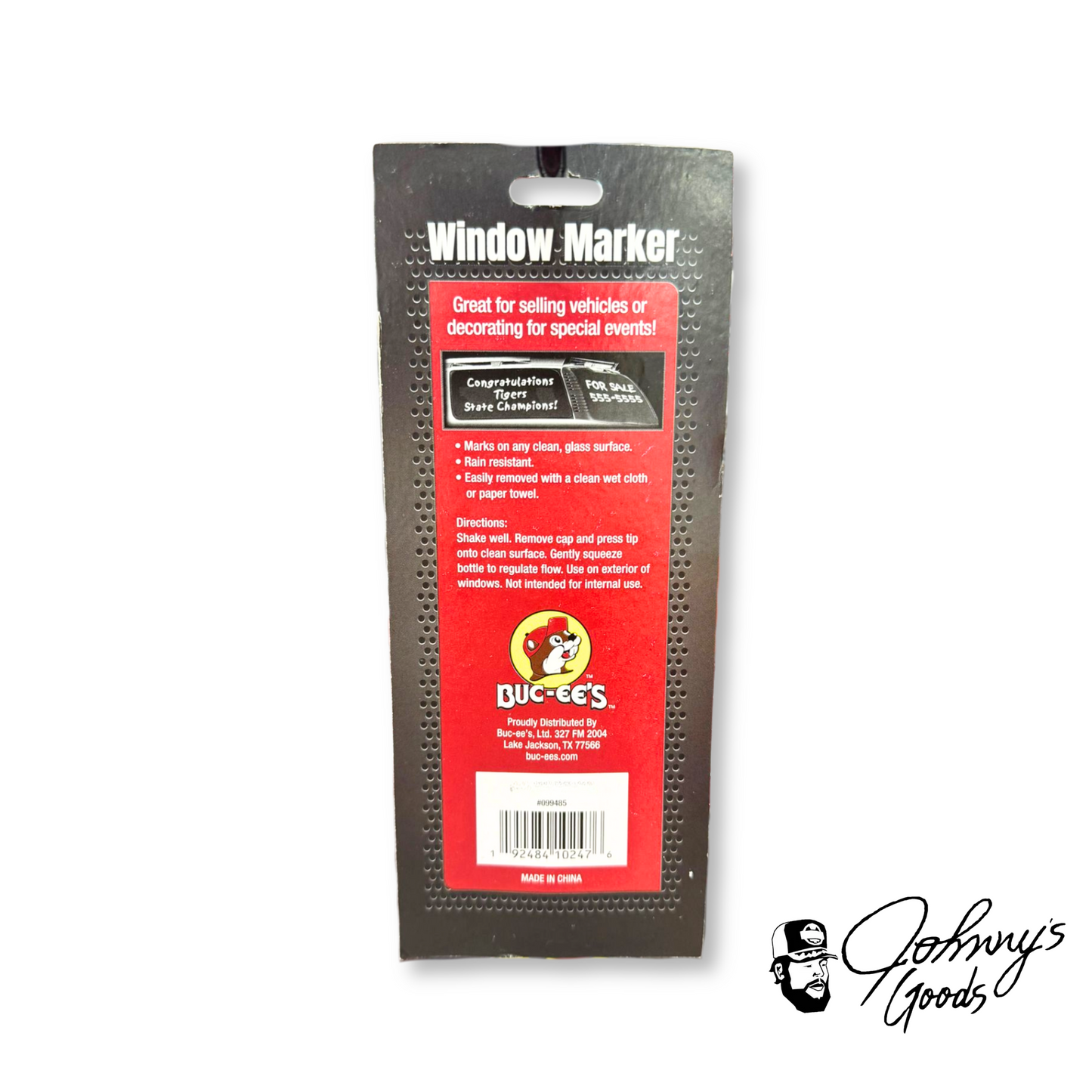 Buc-ee's Window Marker