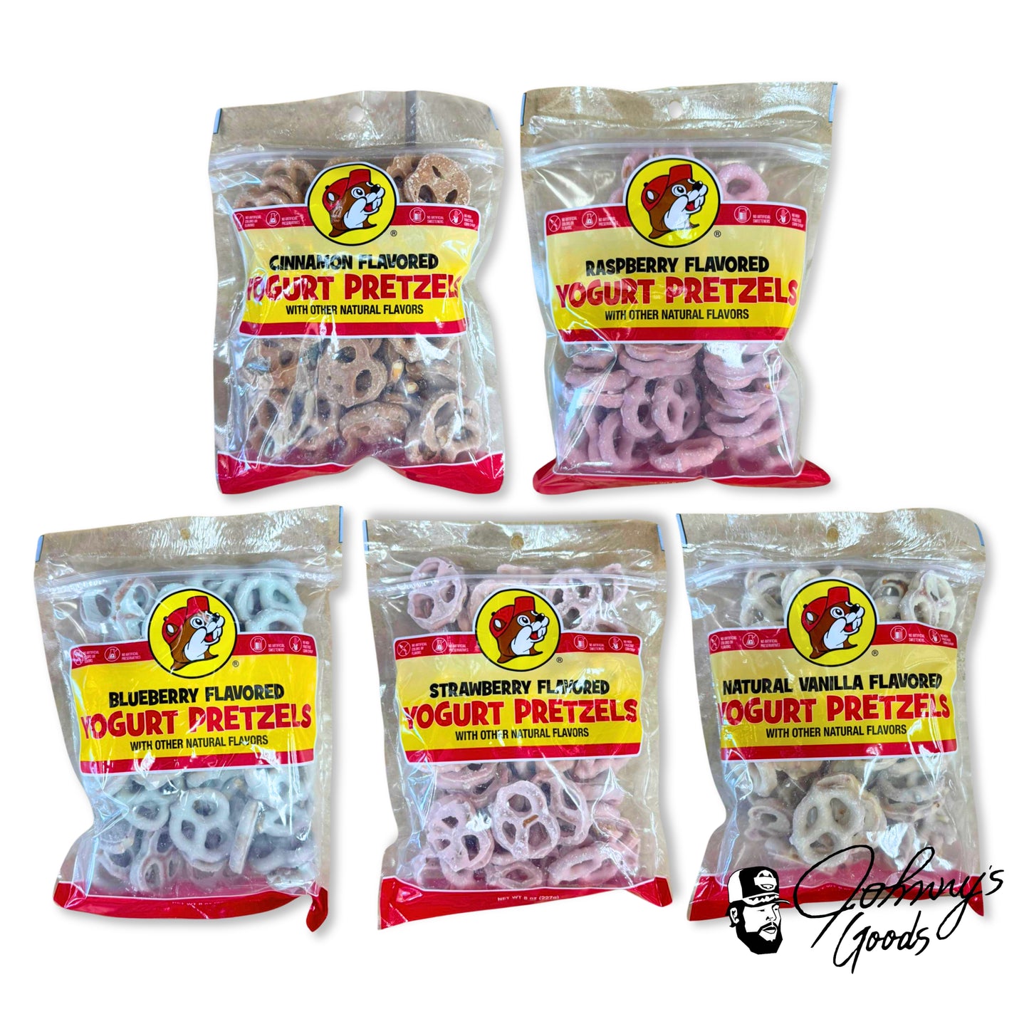 Buc-ee’s Yogurt Pretzels, Yogurt-Coated Pretzels, Sweet Yogurt Pretzels, Creamy Yogurt Pretzels Snack, Buc-ee’s Pretzels