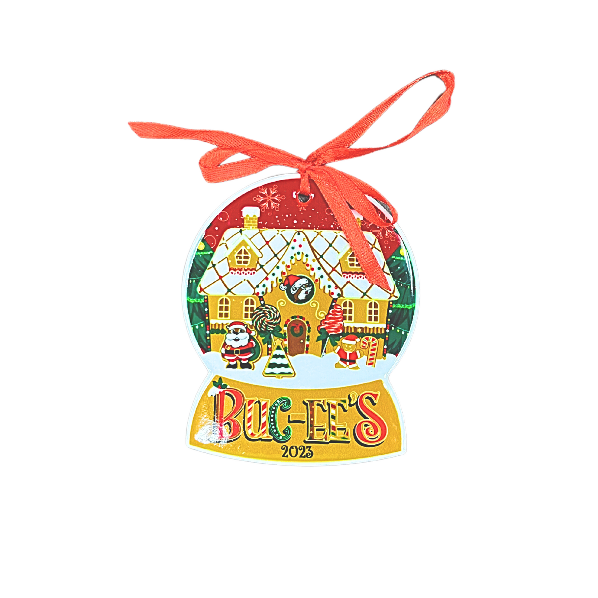 Buc-ee's Christmas Flat Ceramic Ornaments buc ees buc ee's bucees buccees buc-ees