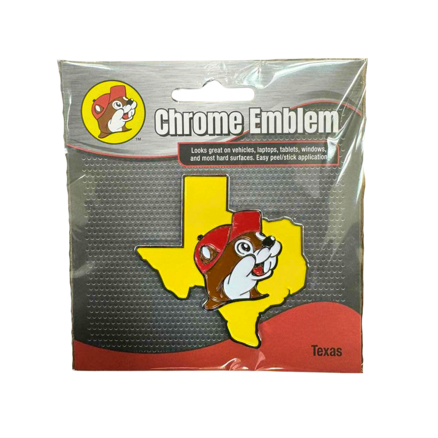 Buc-ee's Chrome Emblem buc ees buc ee's bucees buccees buc-ees