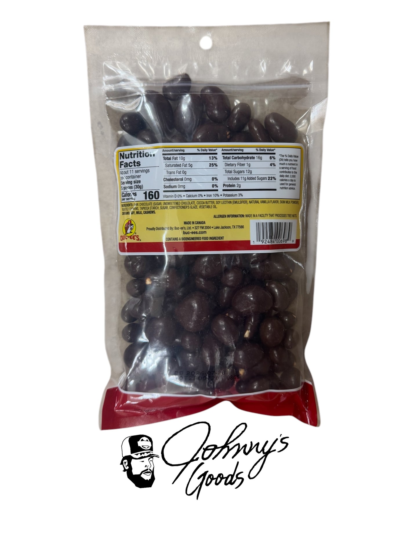 Buc-ee’s Dark Chocolate Cashews