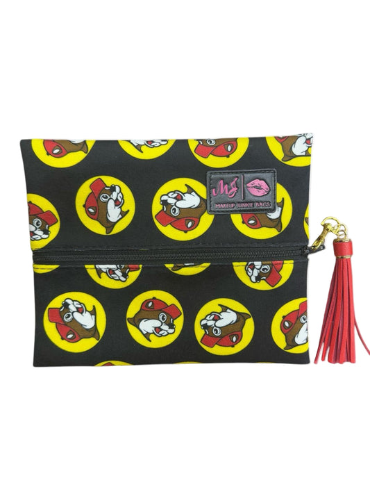 Buc-ee’s “Makeup Junkie Bags” Zipper Logo