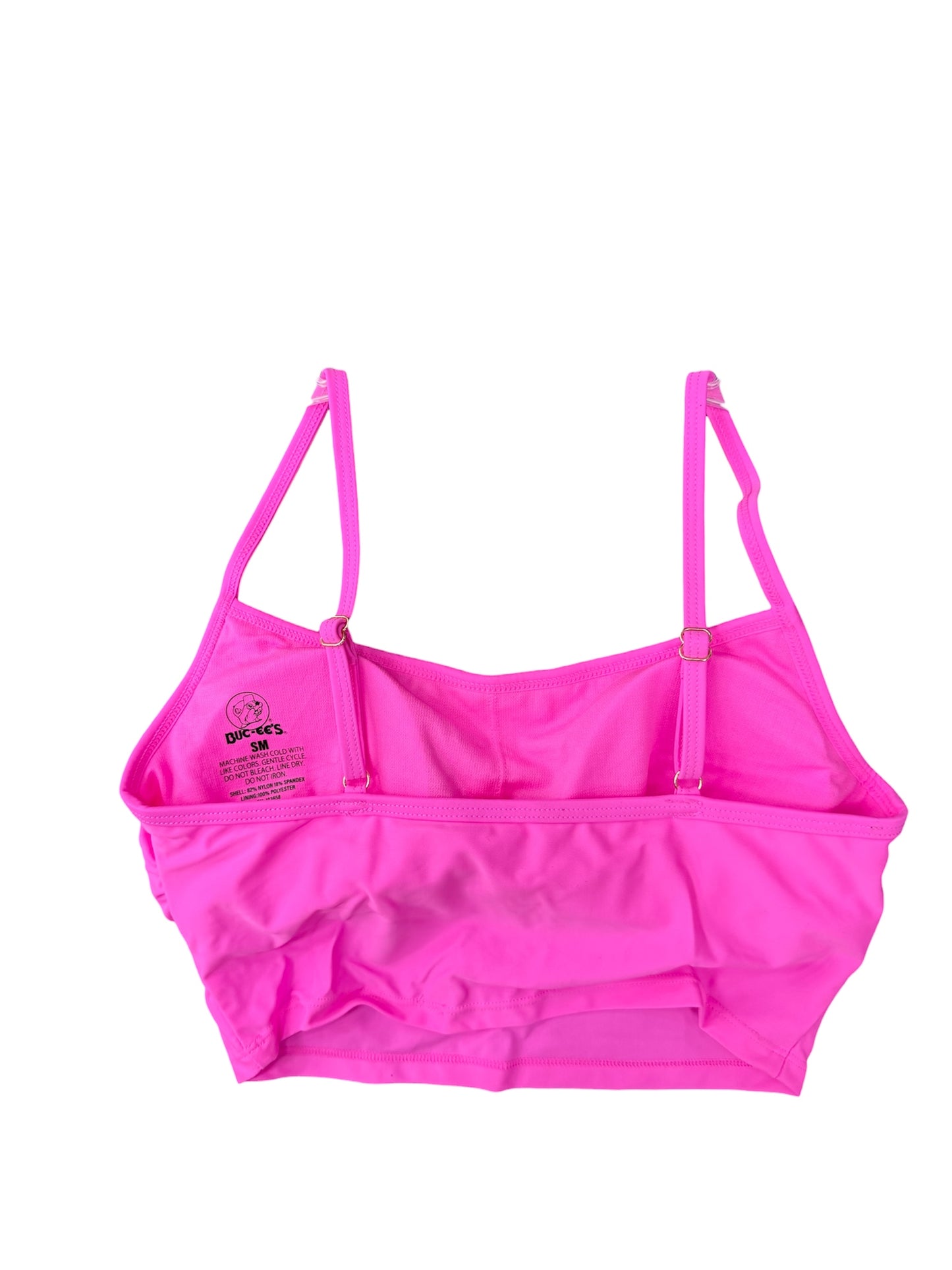 Buc-ee’s Women’s Hot Pink Two-Piece Swimsuit Set – Adjustable Straps