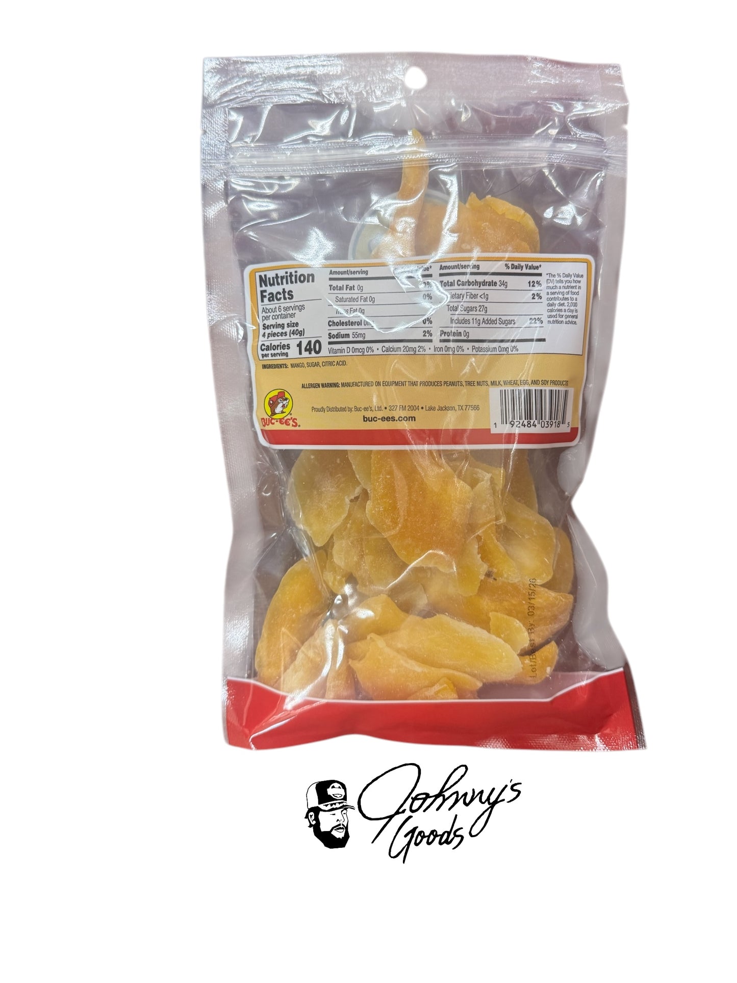 Buc-ee’s Sweetened Dried Mango Slices