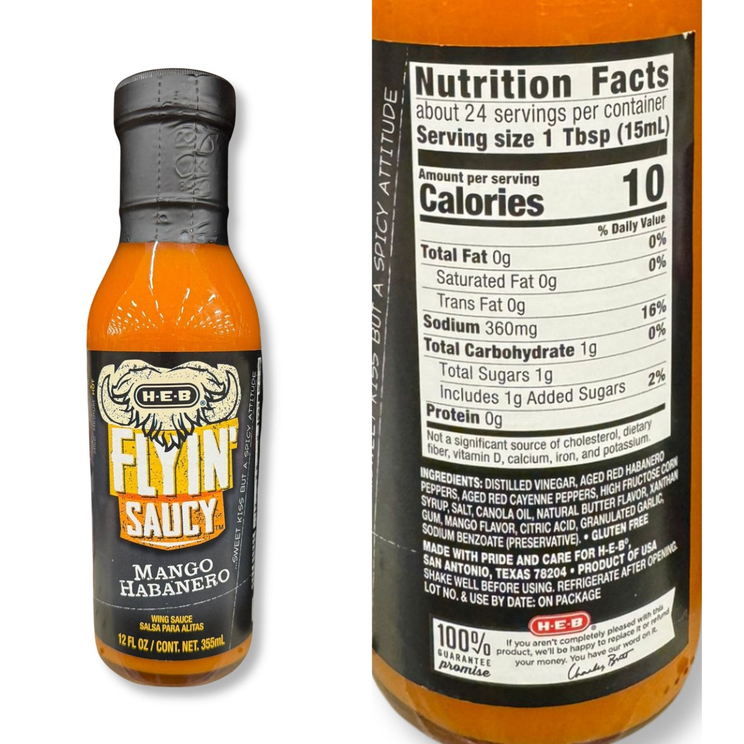 HEB Flyin' Saucy Wing Sauce h-e-b texas sauces mild heat sauces flavor wings