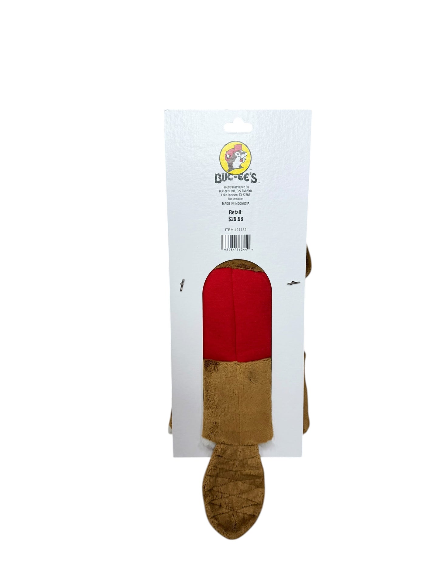 Buc-ee’s Beaver Golf Club Headcover Plush – Driver Head Cover – Red Hat Edition