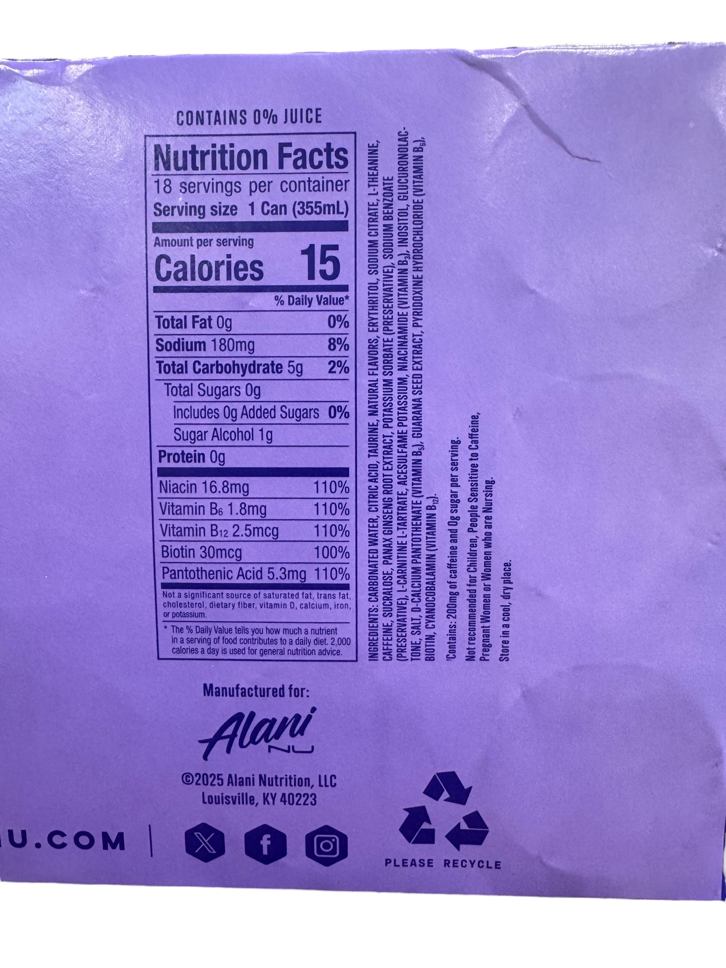 Alani Nu Witch’s Brew 18-pack limited edition seasonal energy drink