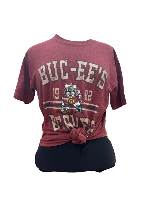 Buc-ee’s Football Graphic T-Shirt – Vintage Style 1982 Logo Tee