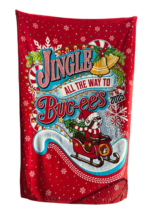 Buc-ee’s “Jingle All The Way” 2025 Christmas Blanket