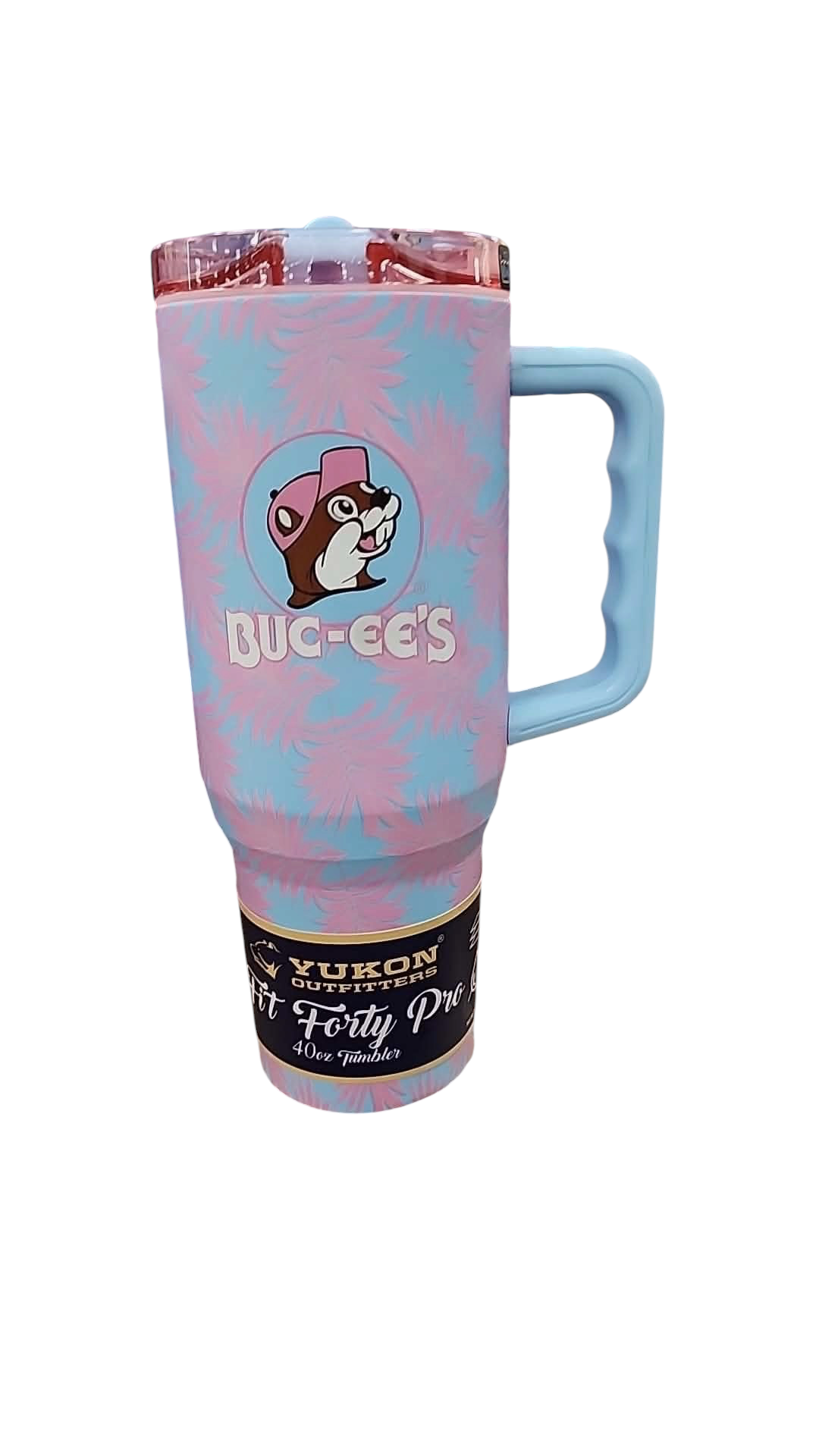 Buc-ee’s Pastel Palm 40 oz Travel Tumbler