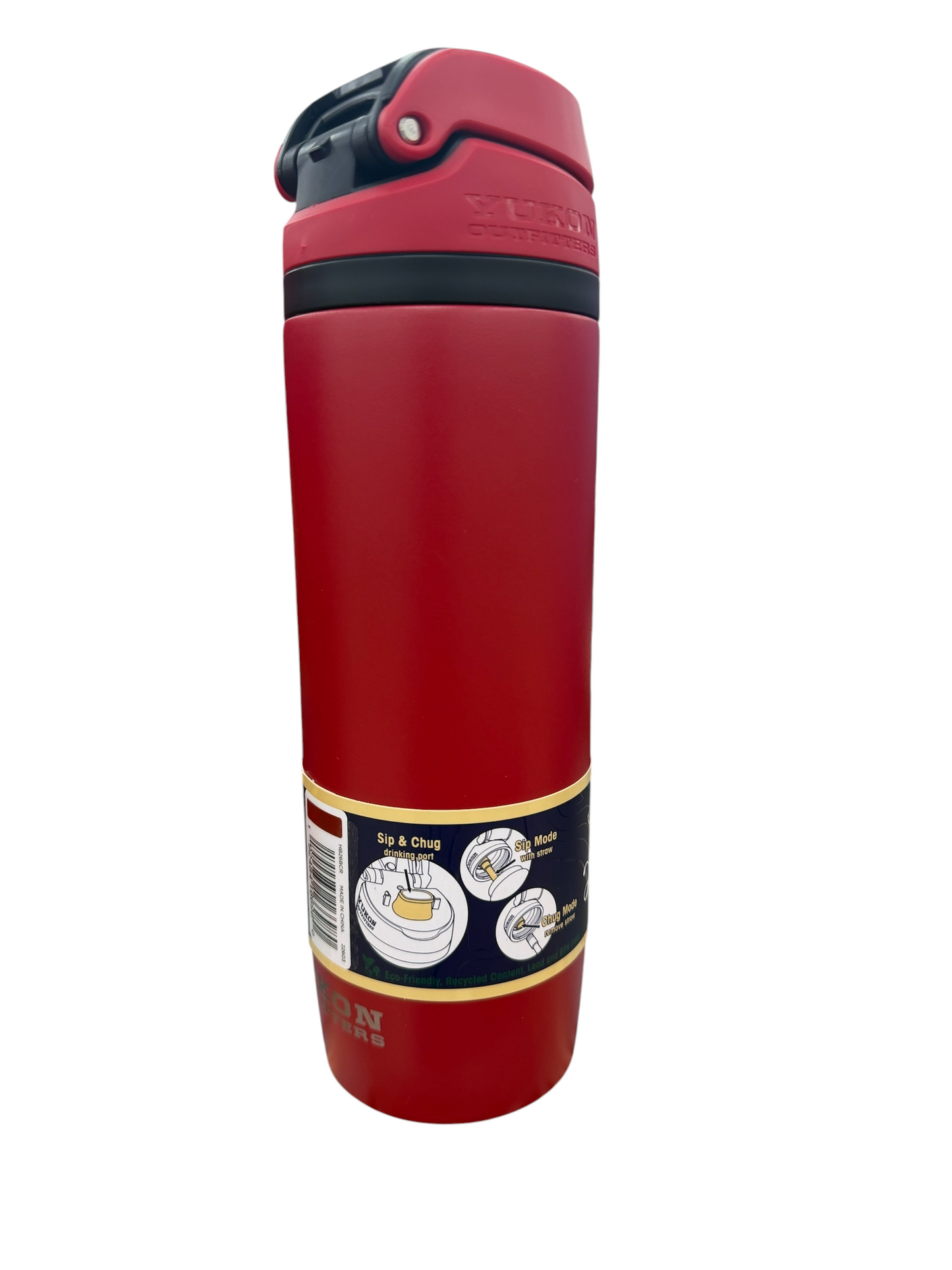 Buc-ee’s Yukon Outfitters Hydrobubble Water Bottle – 26 oz Insulated Stainless Steel Bottle – Red